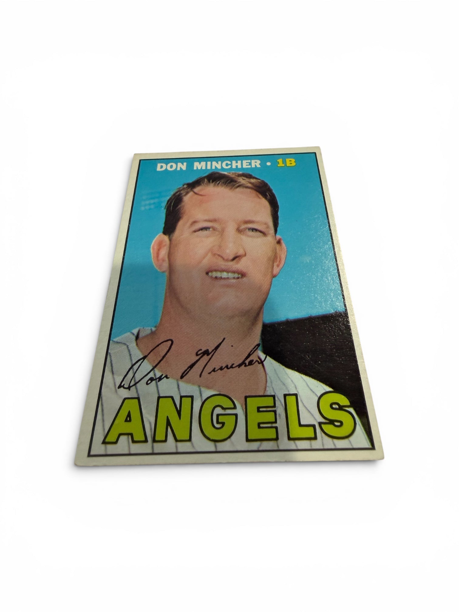 1967 Topps #312 Don Mincher California Angels Vintage Baseball Card First Baseman