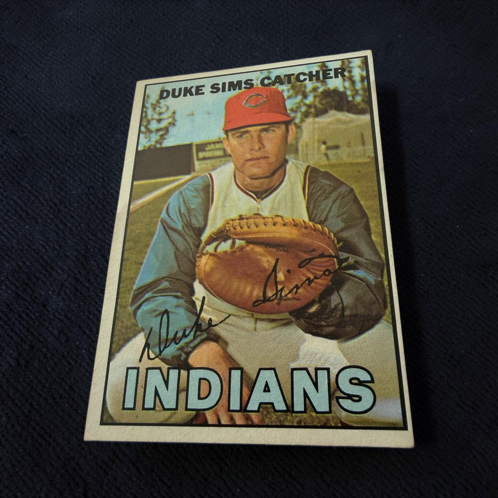 1967 Topps #3 Duke Sims Cleveland Indians Vintage Baseball Card MLB Catcher
