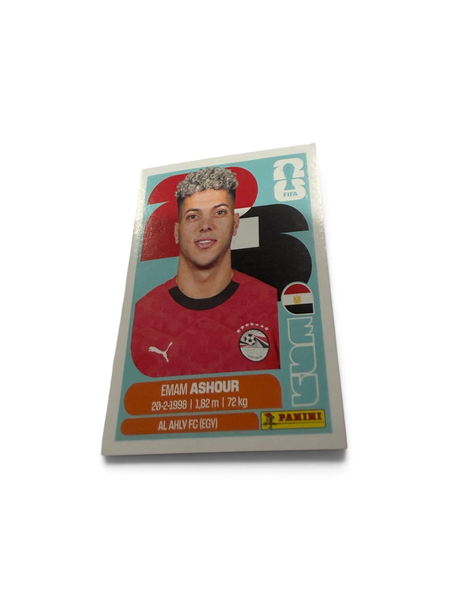 2026 Panini FIFA World Cup Emam Ashour #EGY 15 Egypt Official Sticker