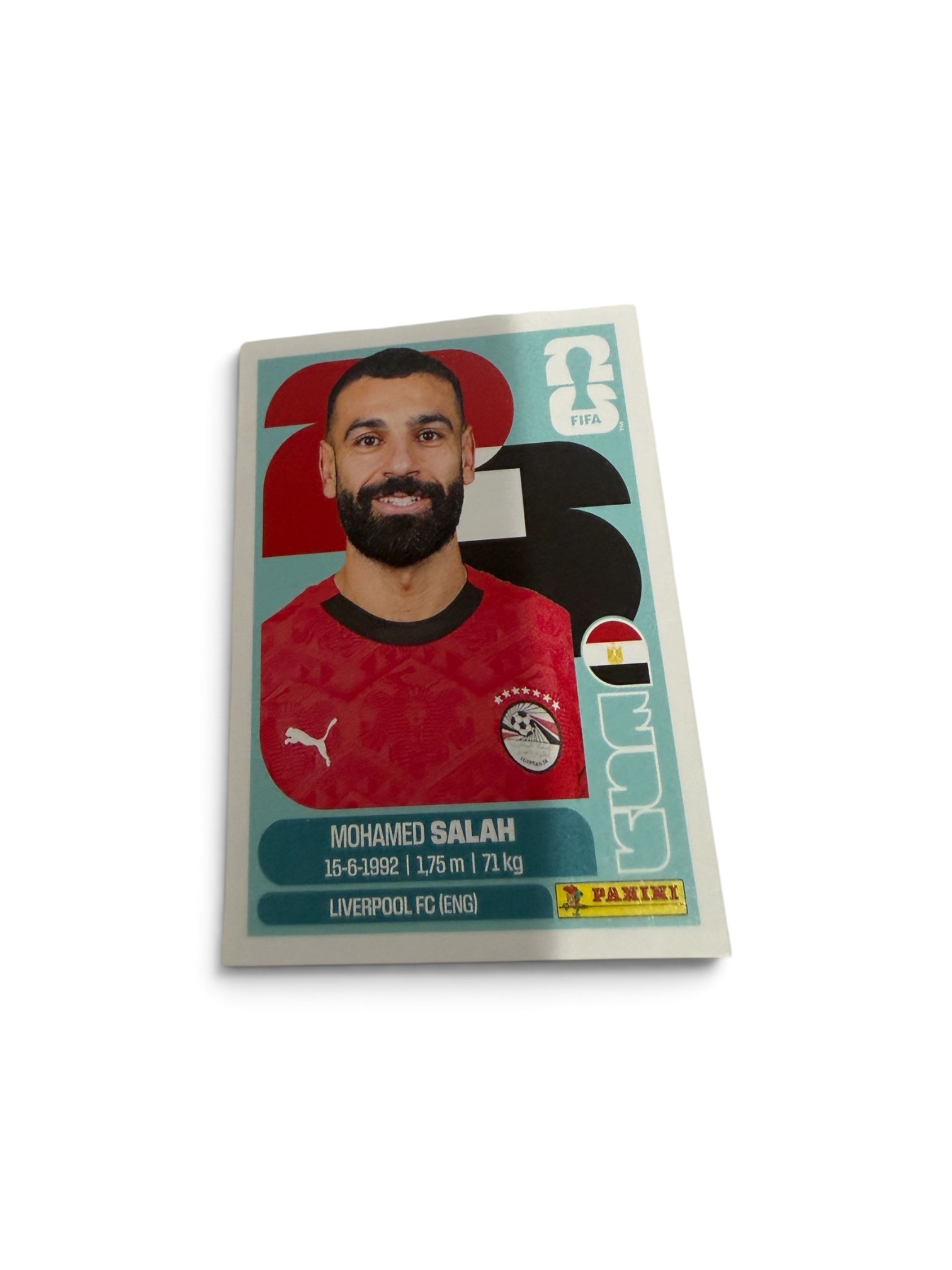 2026 Panini FIFA World Cup Mohamed Salah #EGY 17 Egypt National Team Official Sticker
