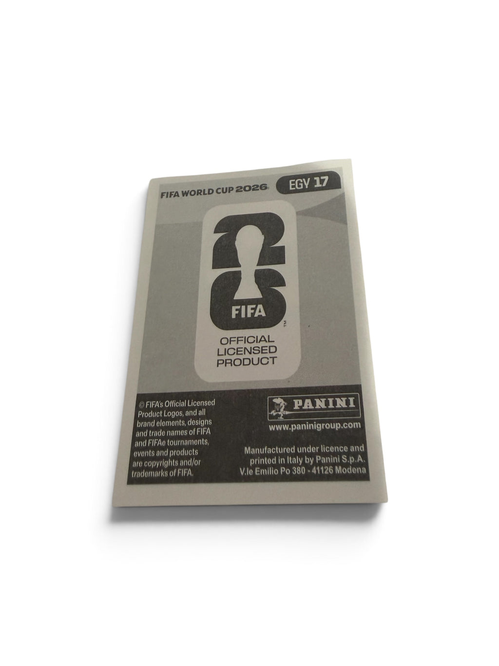 2026 Panini FIFA World Cup Mohamed Salah #EGY 17 Egypt National Team Official Sticker
