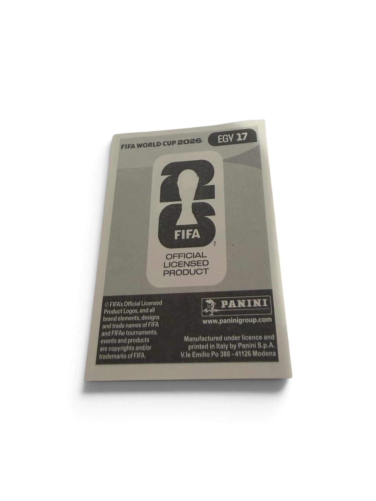 2026 Panini FIFA World Cup Mohamed Salah #EGY 17 Egypt National Team Official Sticker