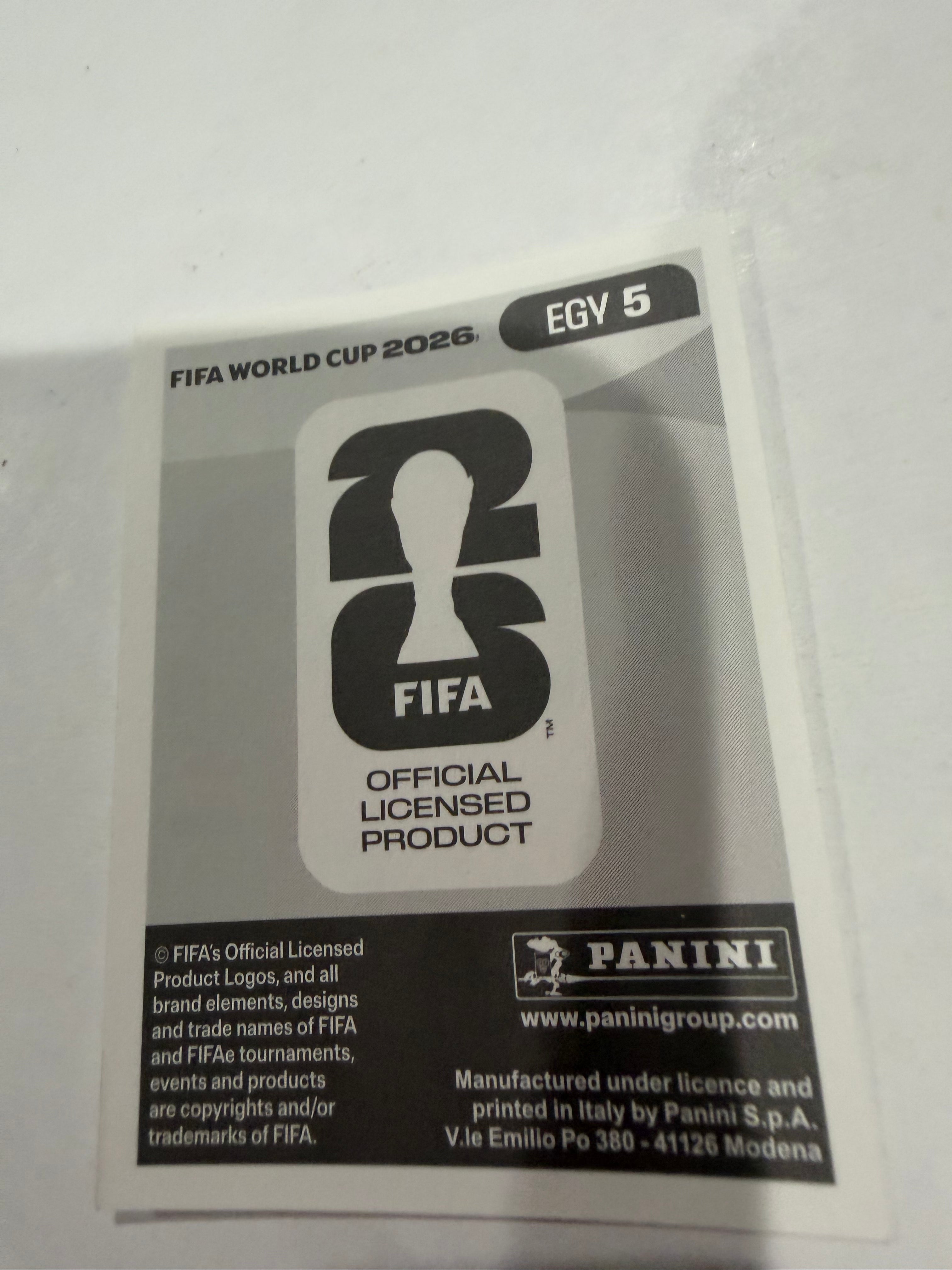 2026 Panini FIFA World Cup Yasser Ibrahim #EGY 5 Egypt Official Sticker