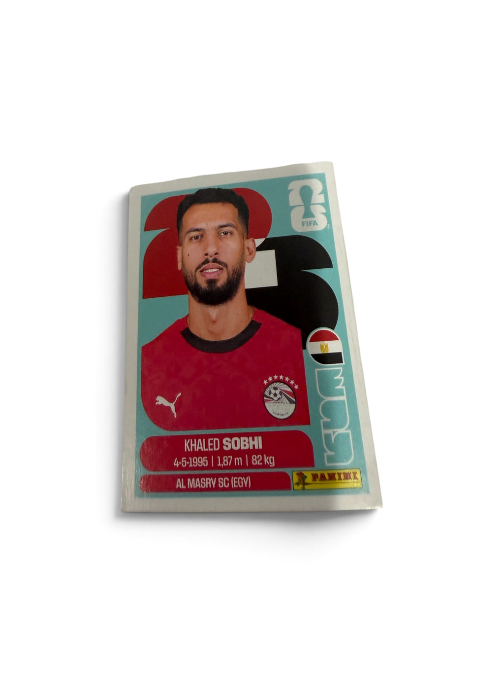 2026 Panini FIFA World Cup Khaled Sobhi #EGY 6 Egypt Official Sticker