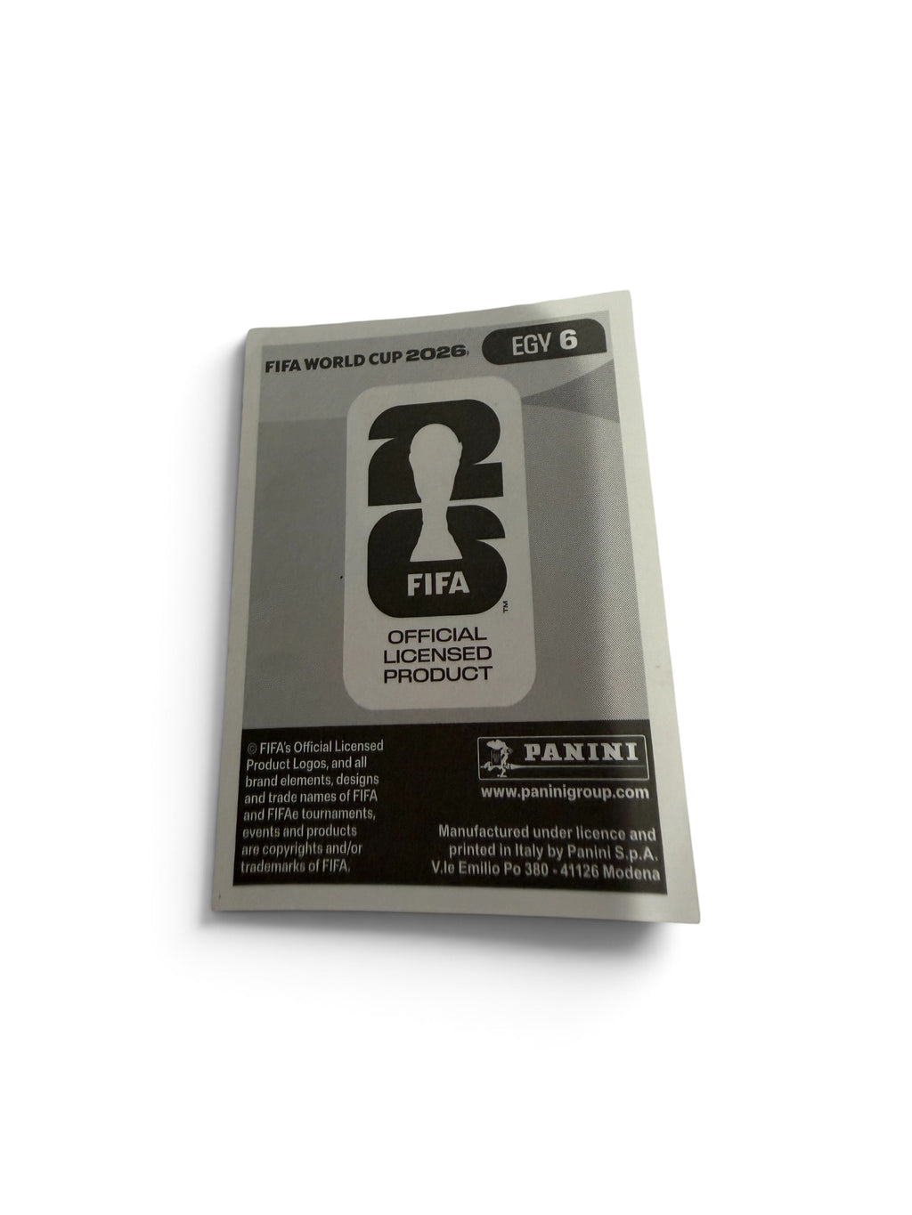 2026 Panini FIFA World Cup Khaled Sobhi #EGY 6 Egypt Official Sticker