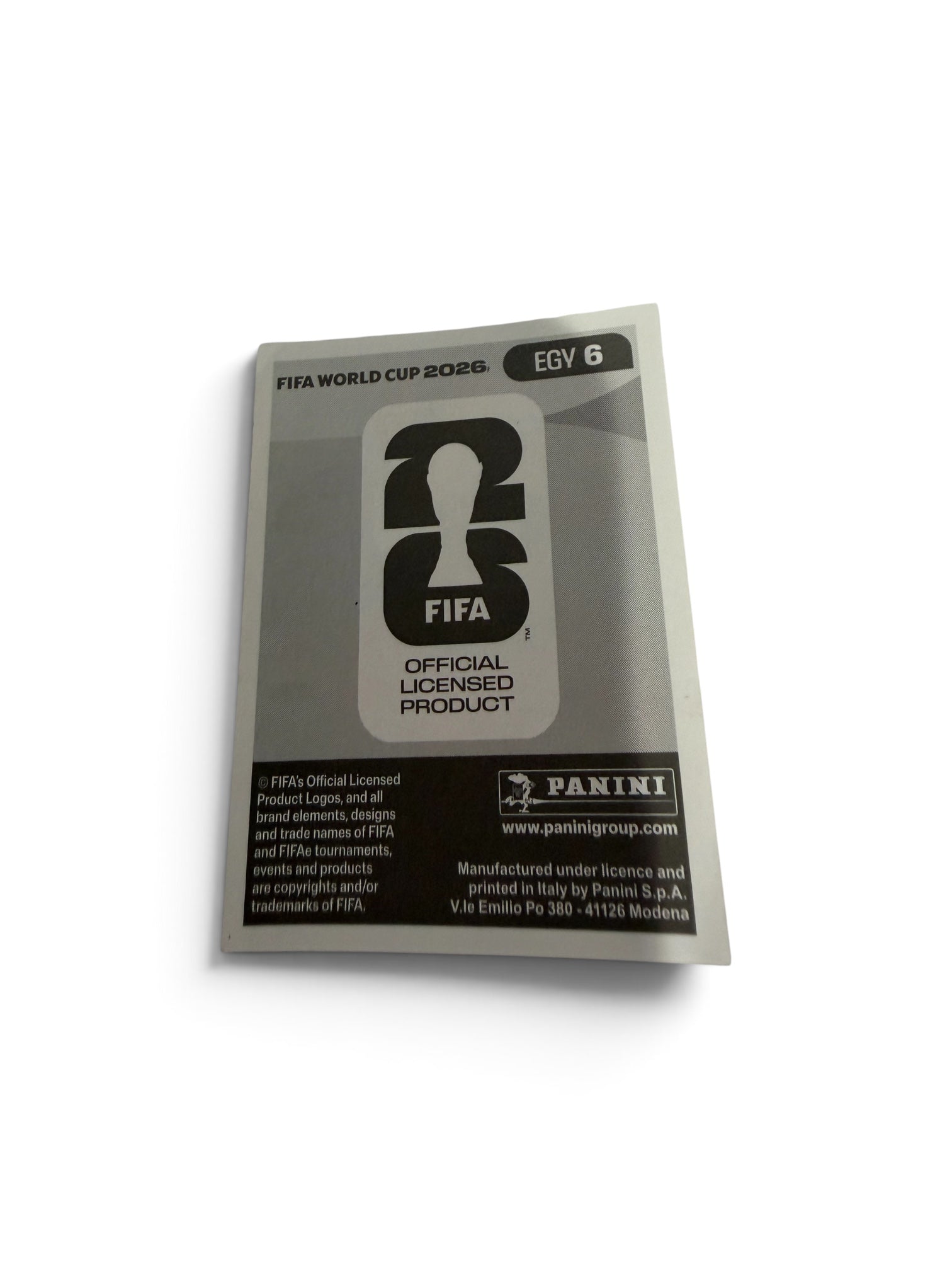 2026 Panini FIFA World Cup Khaled Sobhi #EGY 6 Egypt Official Sticker