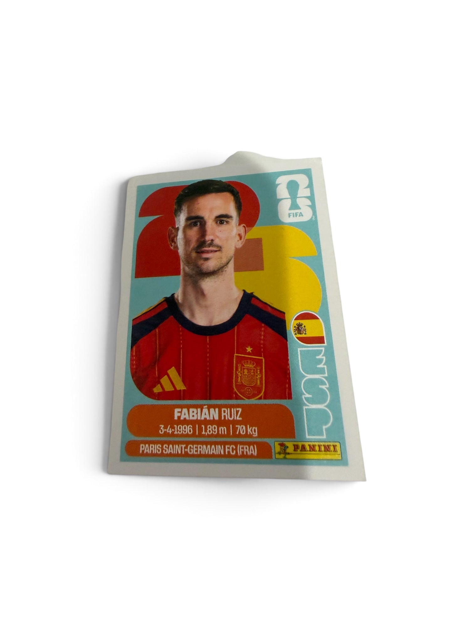 Fabián Ruiz ESP12 Spain National Team | Panini FIFA World Cup 2026 Official Sticker | Paris Saint-Germain FC