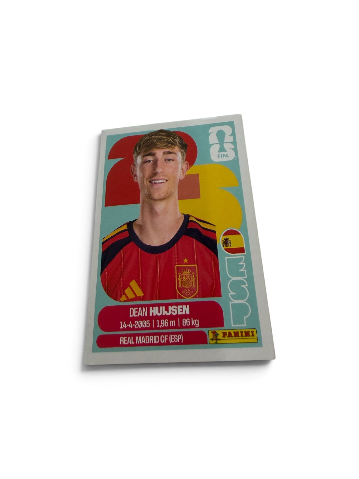 Dean Huijsen ESP5 Spain National Team | Panini FIFA World Cup 2026 Official Sticker | Real Madrid CF