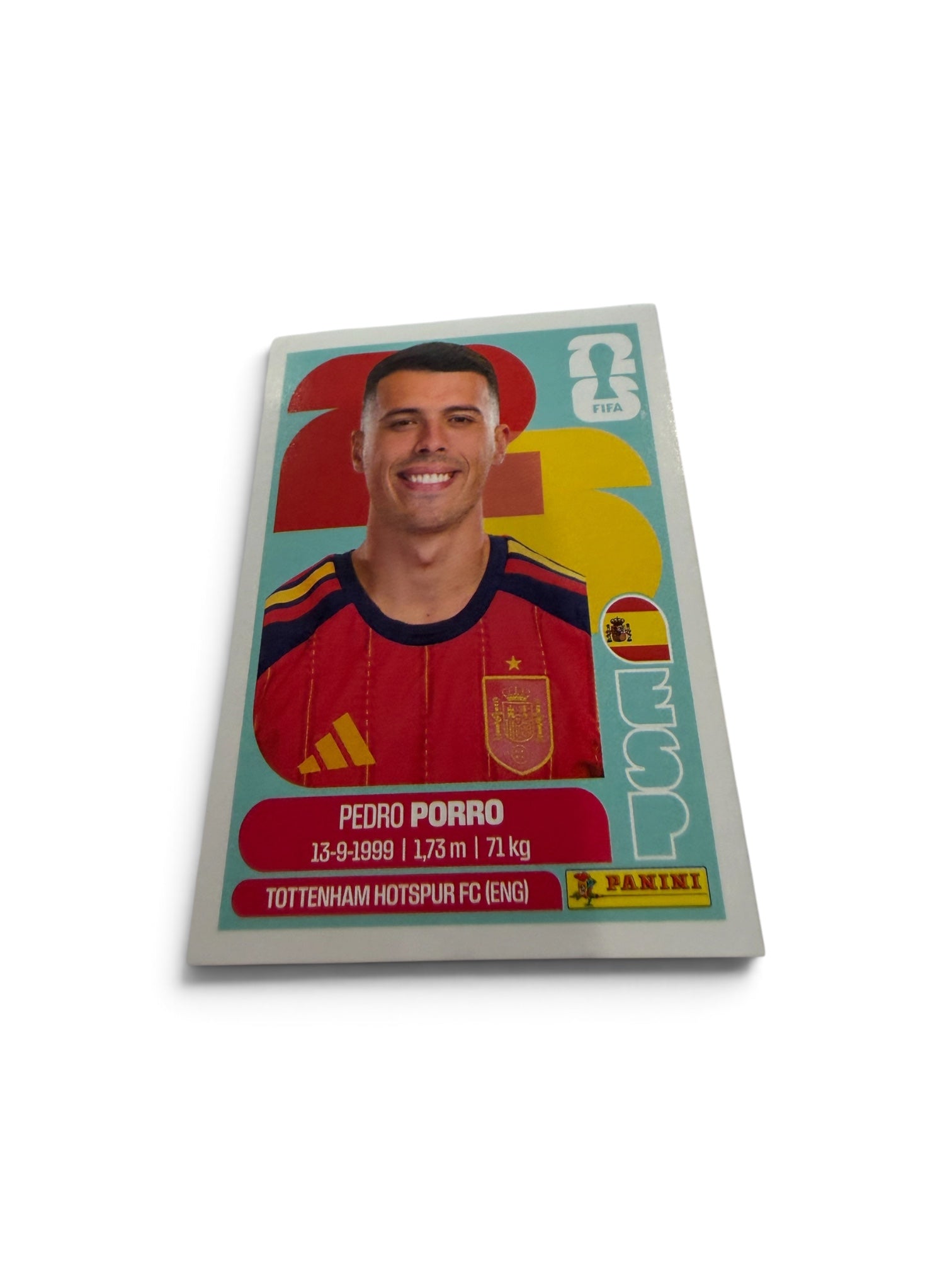 Pedro Porro ESP6 Spain National Team | Panini FIFA World Cup 2026 Official Sticker | Tottenham Hotspur FC