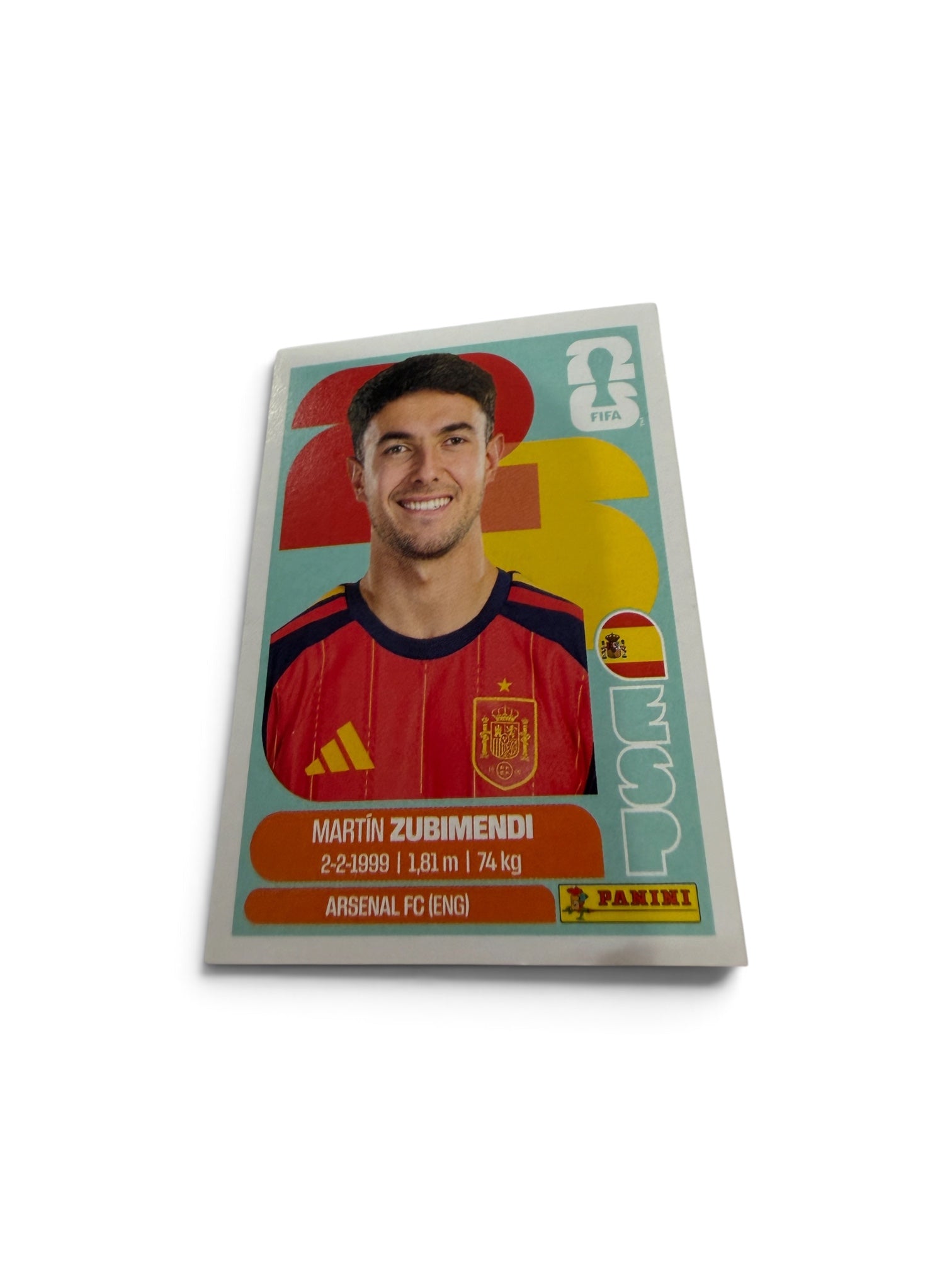 Martín Zubimendi ESP9 Spain National Team | Panini FIFA World Cup 2026 Official Sticker | Arsenal FC