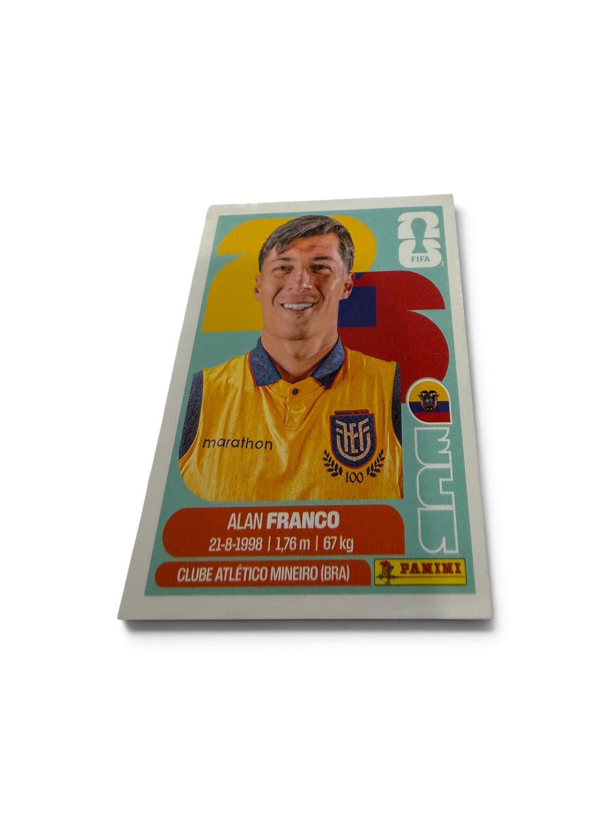 2026 Panini FIFA World Cup Alan Franco ECU 10 Ecuador Official Sticker