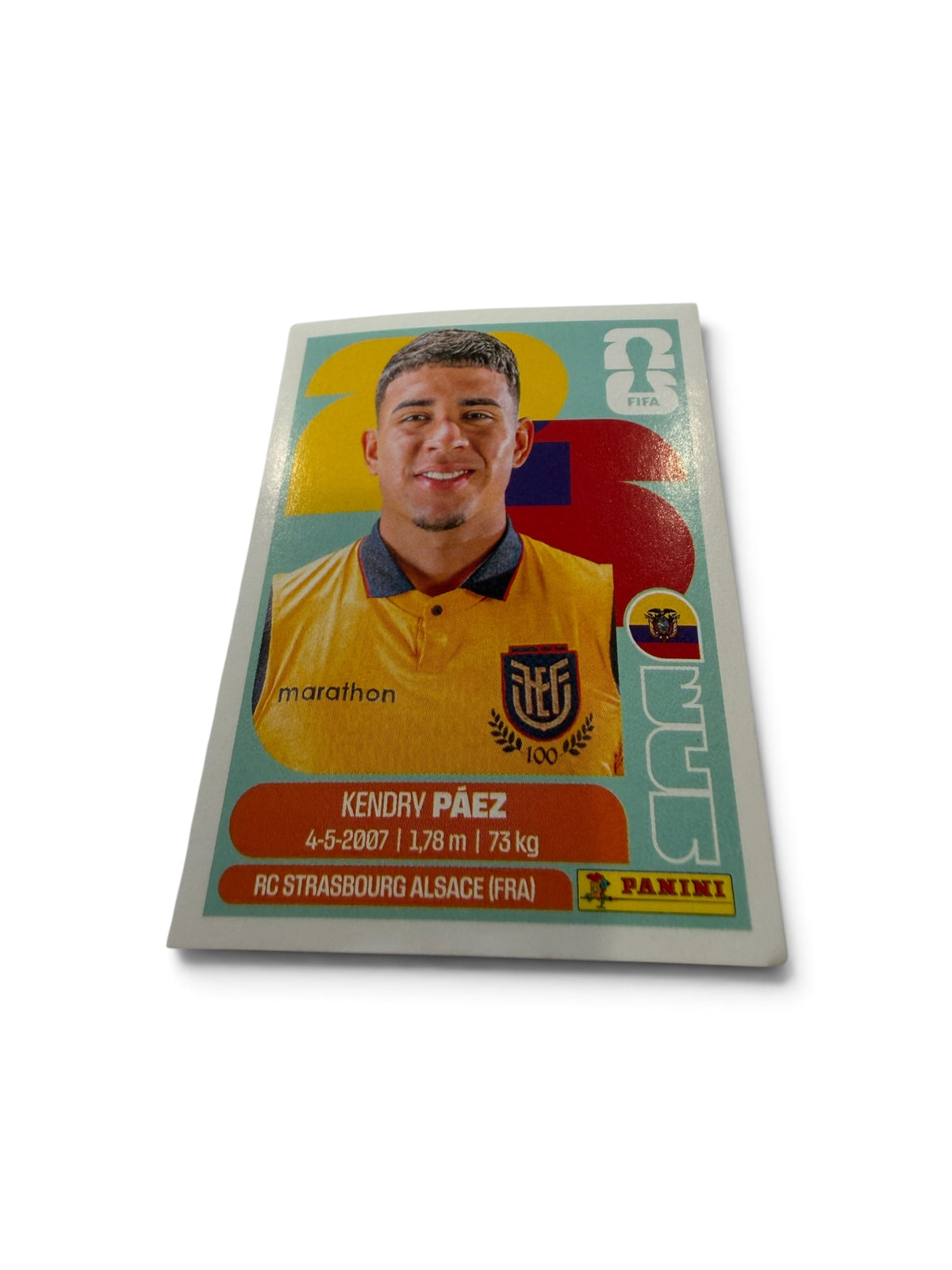 2026 Panini FIFA World Cup Kendry Páez ECU 11 Ecuador Official Sticker