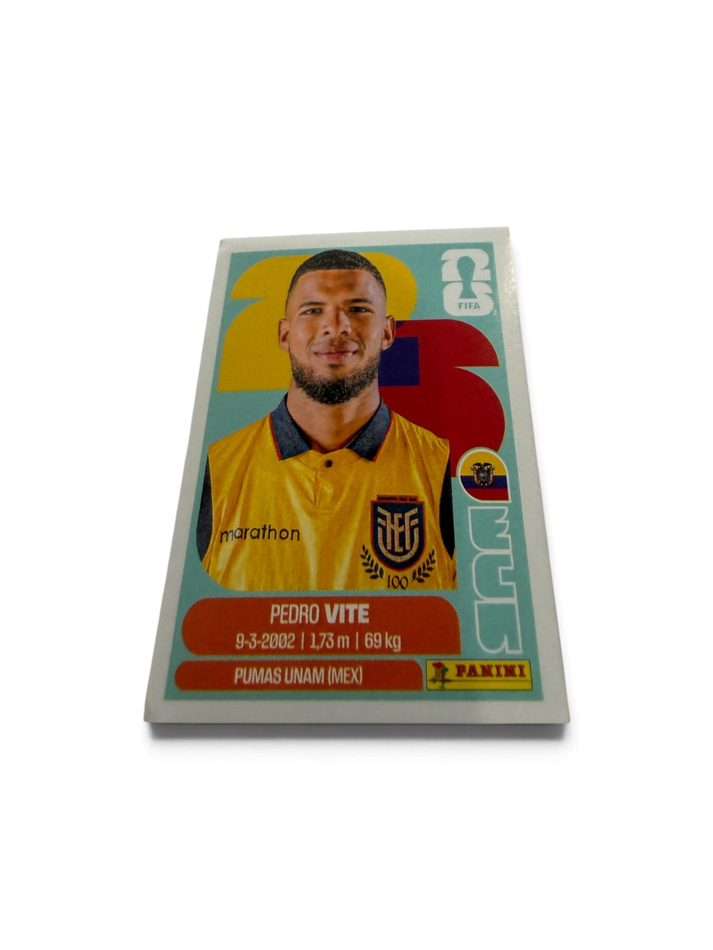 2026 Panini FIFA World Cup Pedro Vite ECU 12 Ecuador Official Sticker