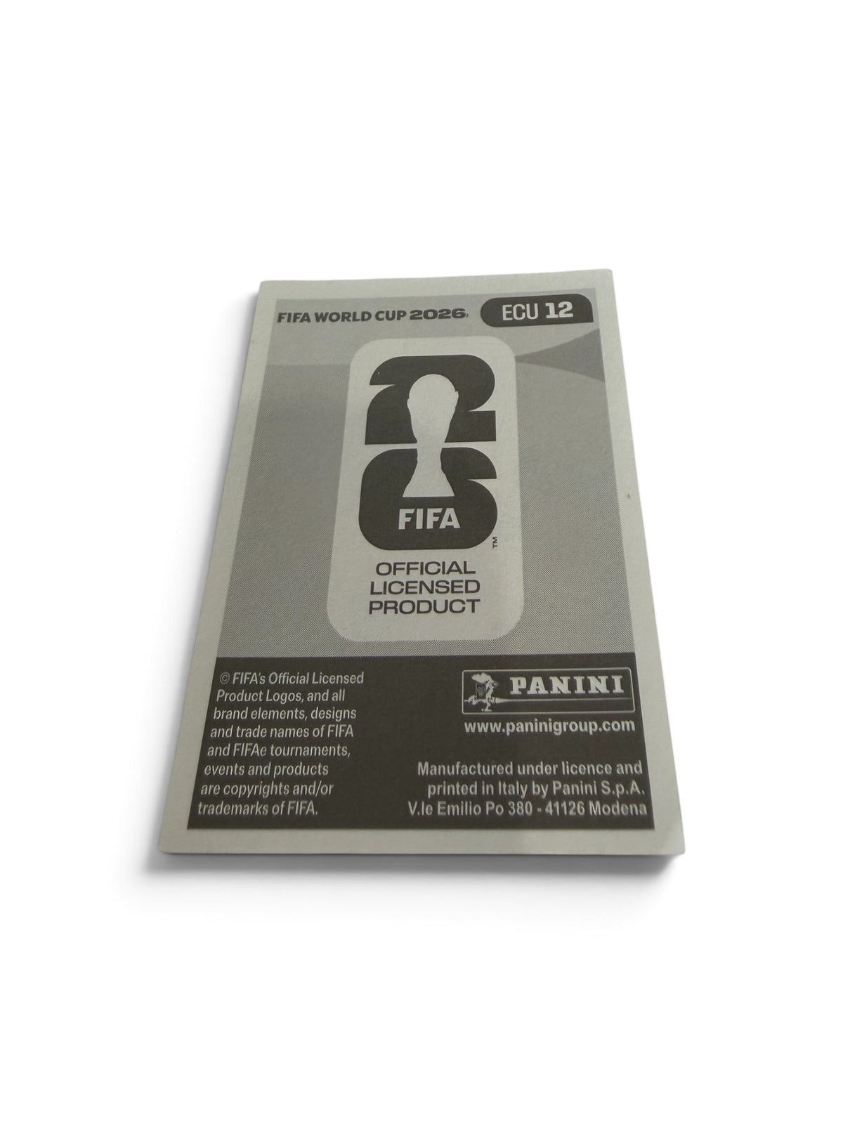 2026 Panini FIFA World Cup Pedro Vite ECU 12 Ecuador Official Sticker