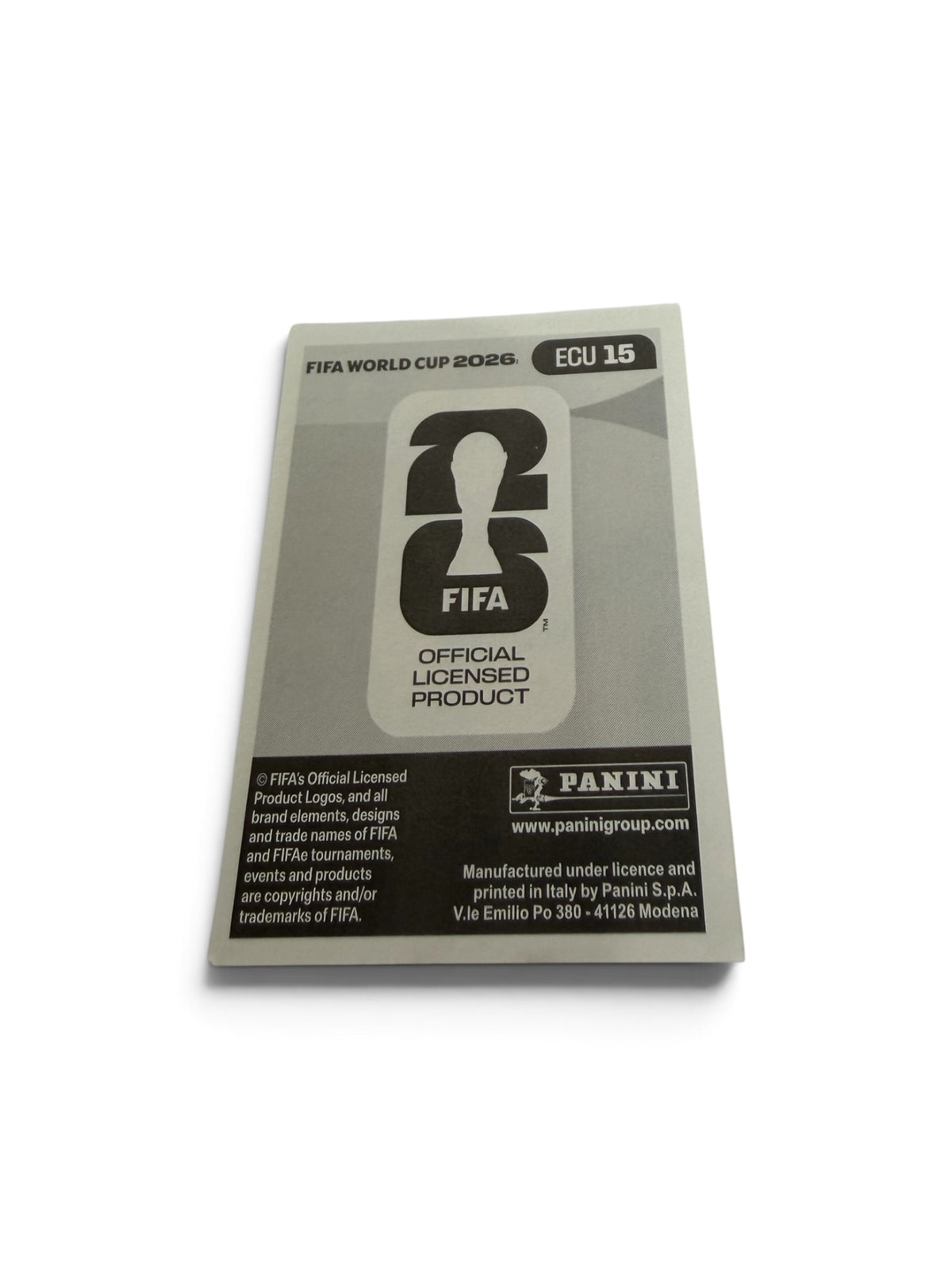 2026 Panini FIFA World Cup Sticker ECU 15 Leonardo Campana Ecuador National Team Official