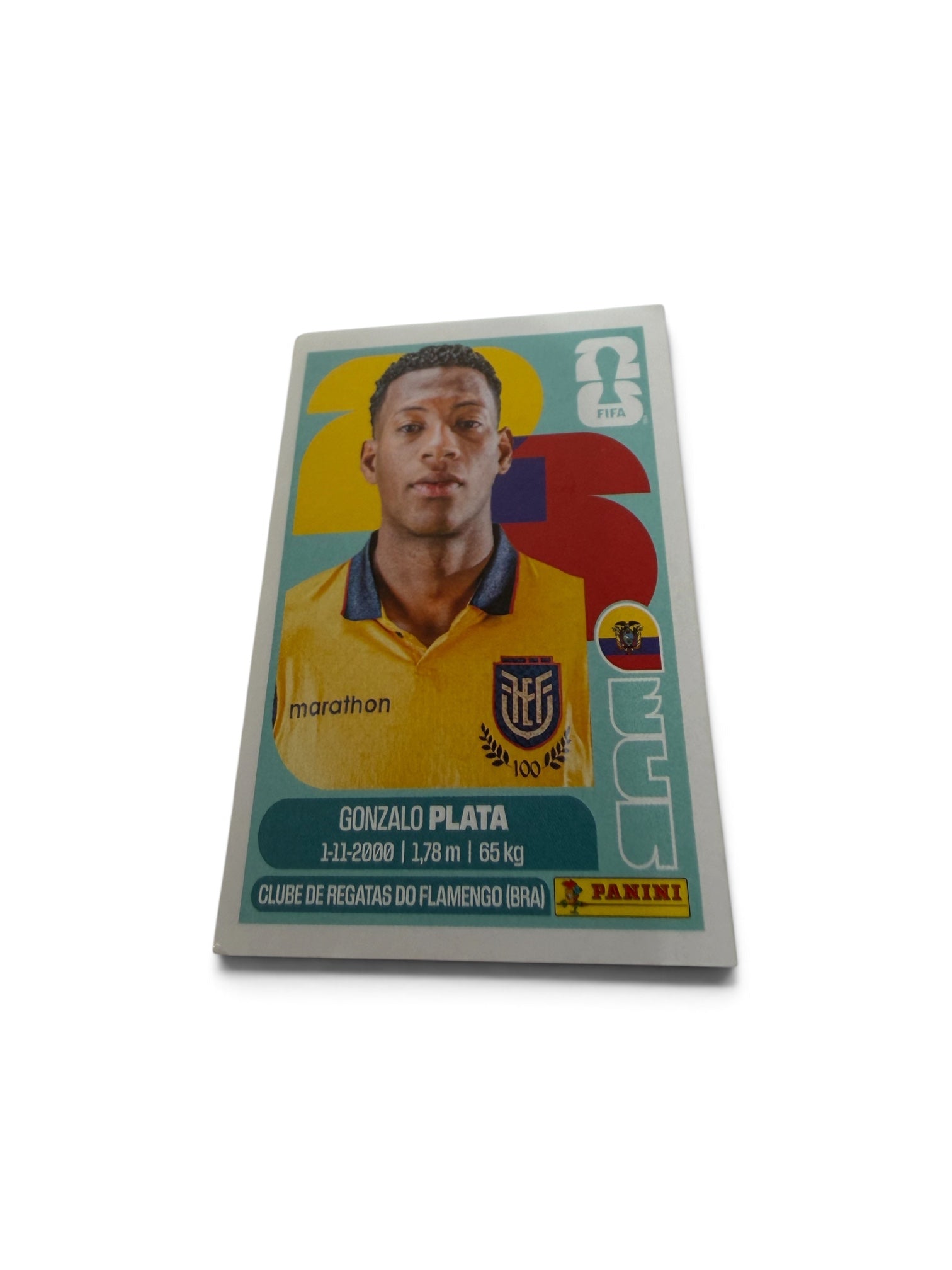 2026 Panini FIFA World Cup Sticker ECU 16 Gonzalo Plata Ecuador National Team Official