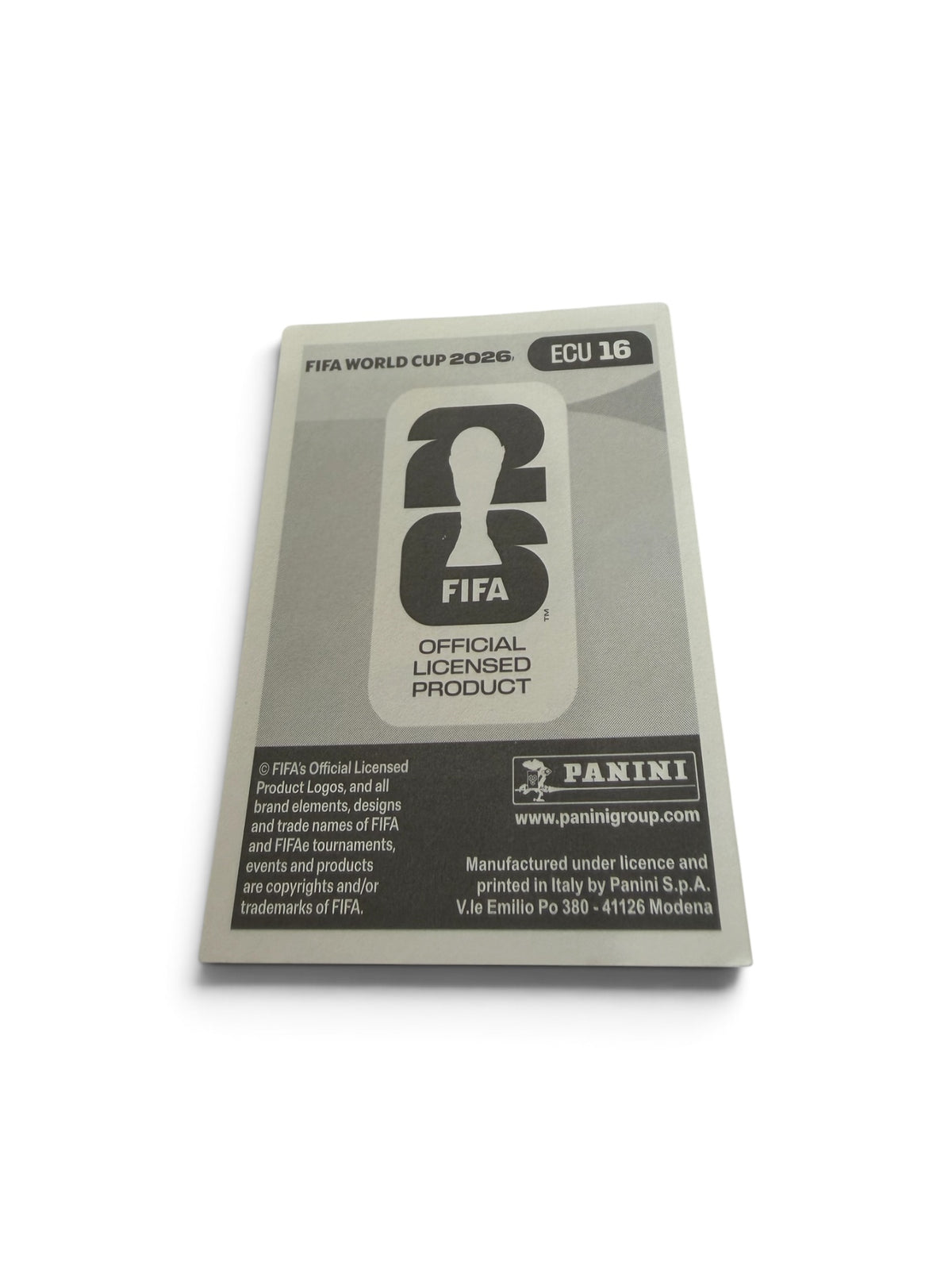 2026 Panini FIFA World Cup Sticker ECU 16 Gonzalo Plata Ecuador National Team Official