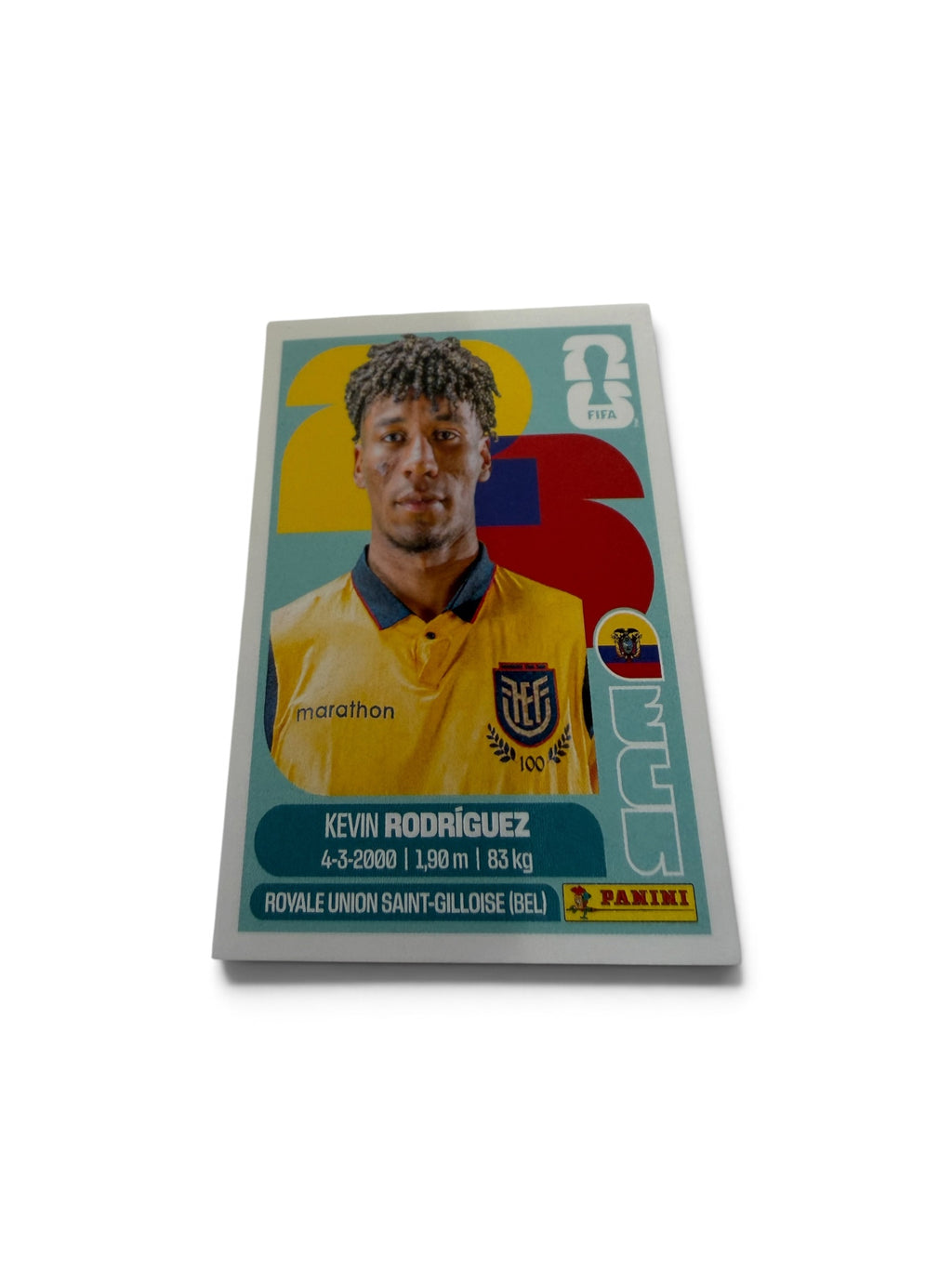 2026 Panini FIFA World Cup Sticker ECU 19 Kevin Rodríguez Ecuador National Team Official