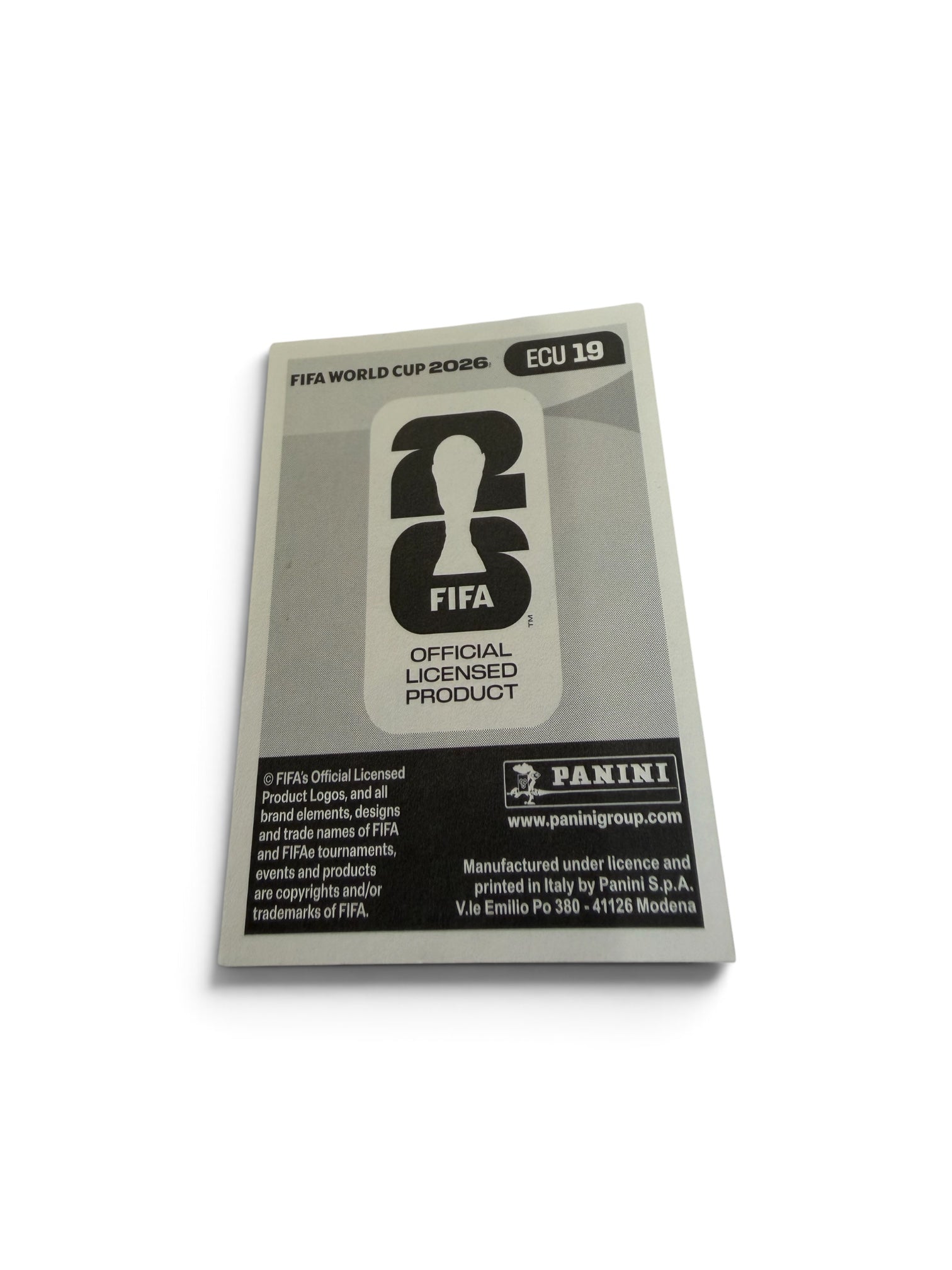 2026 Panini FIFA World Cup Sticker ECU 19 Kevin Rodríguez Ecuador National Team Official
