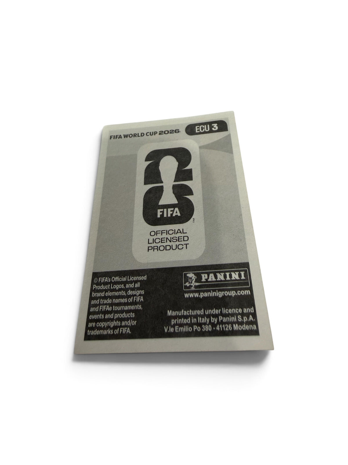 2026 Panini FIFA World Cup Gonzalo Valle ECU 3 Ecuador Official Sticker LDU Quito