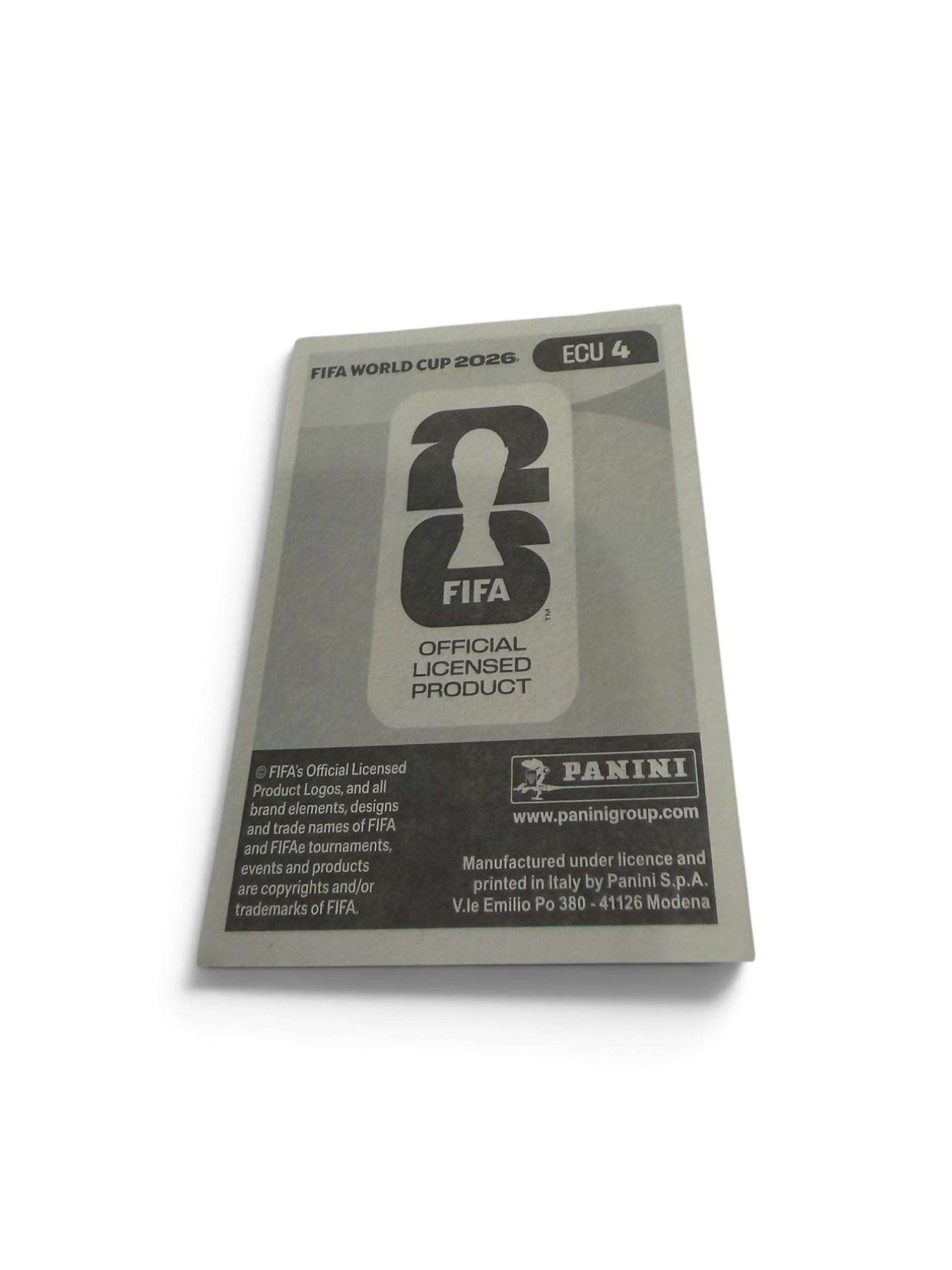 2026 Panini FIFA World Cup Piero Hincapié ECU 4 Ecuador Official Sticker Arsenal FC