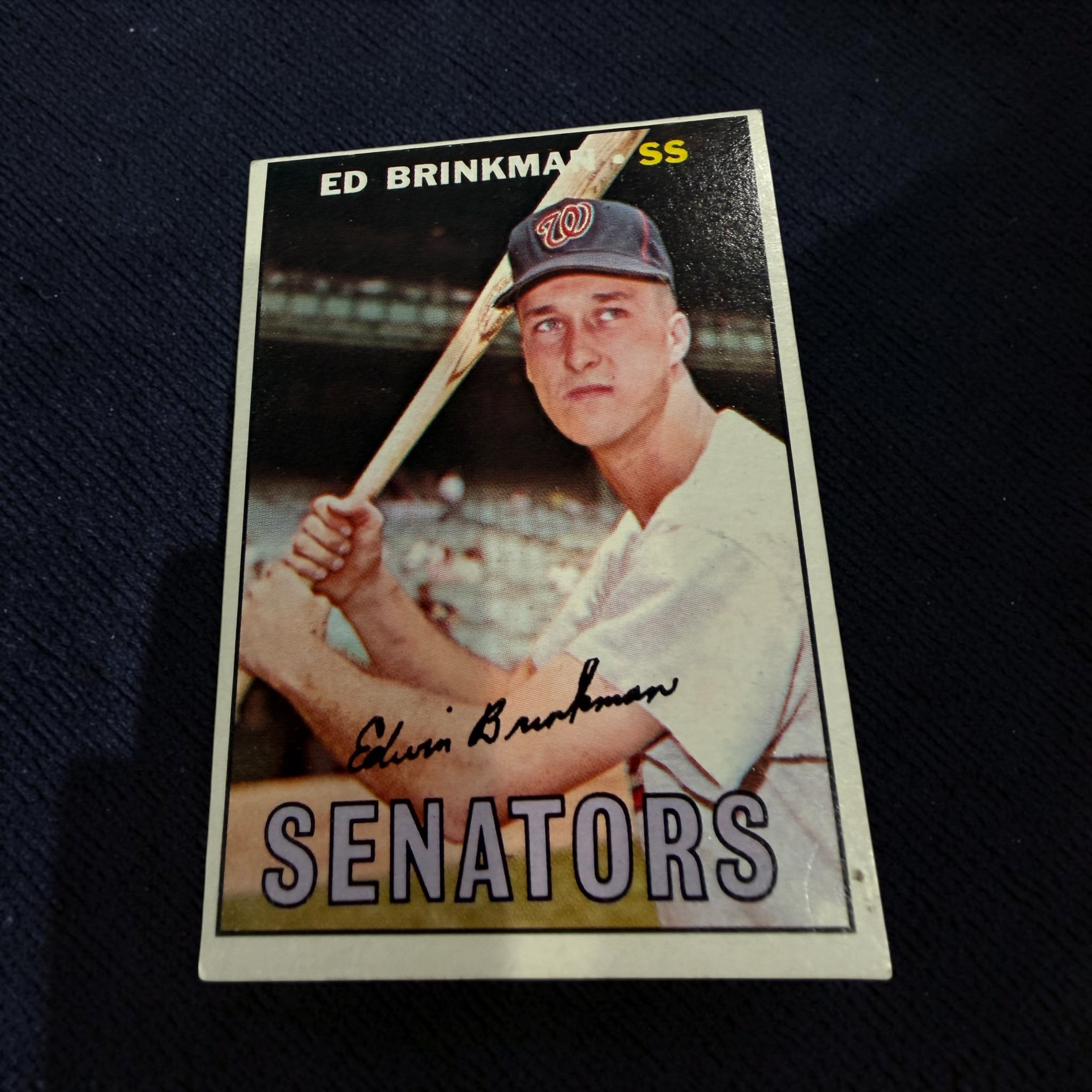 1967 Topps #311 Ed Brinkman Washington Senators Vintage Baseball Card MLB Original