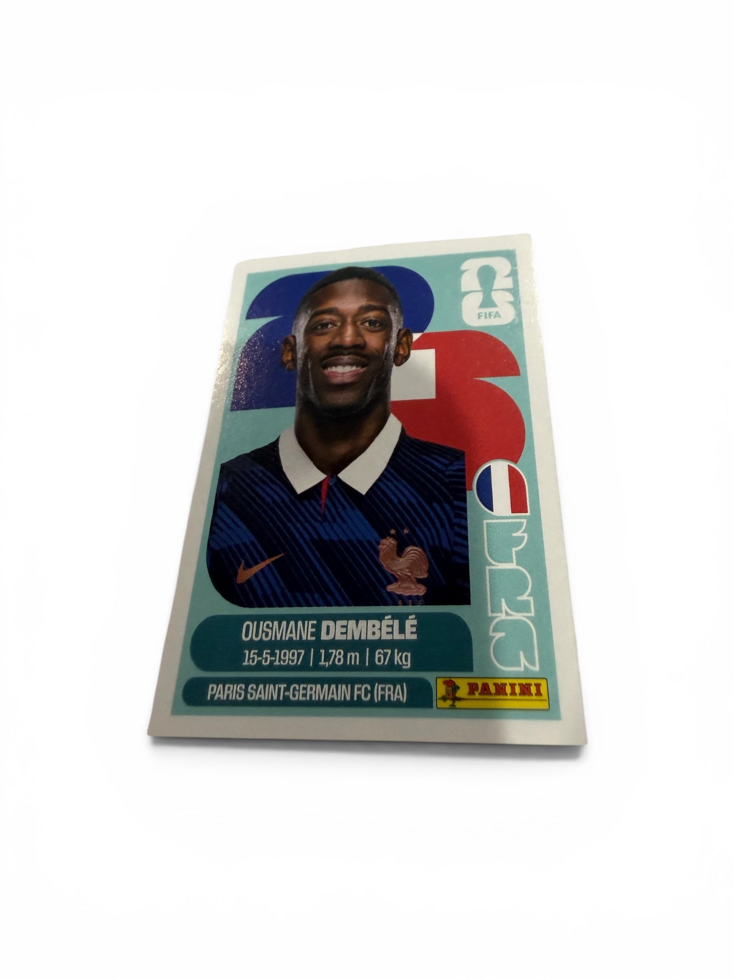 Ousmane Dembélé France National Team Sticker FRA15 | Official Panini FIFA World Cup 2026 Soccer Collectible