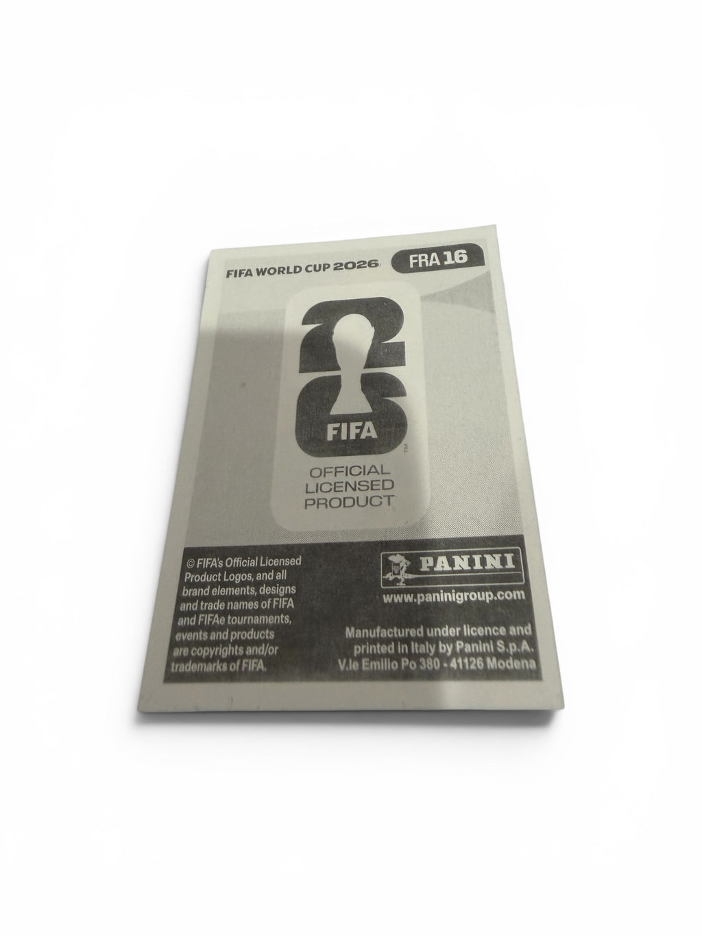 Bradley Barcola France National Team Sticker FRA16 | Official Panini FIFA World Cup 2026 Soccer Collectible
