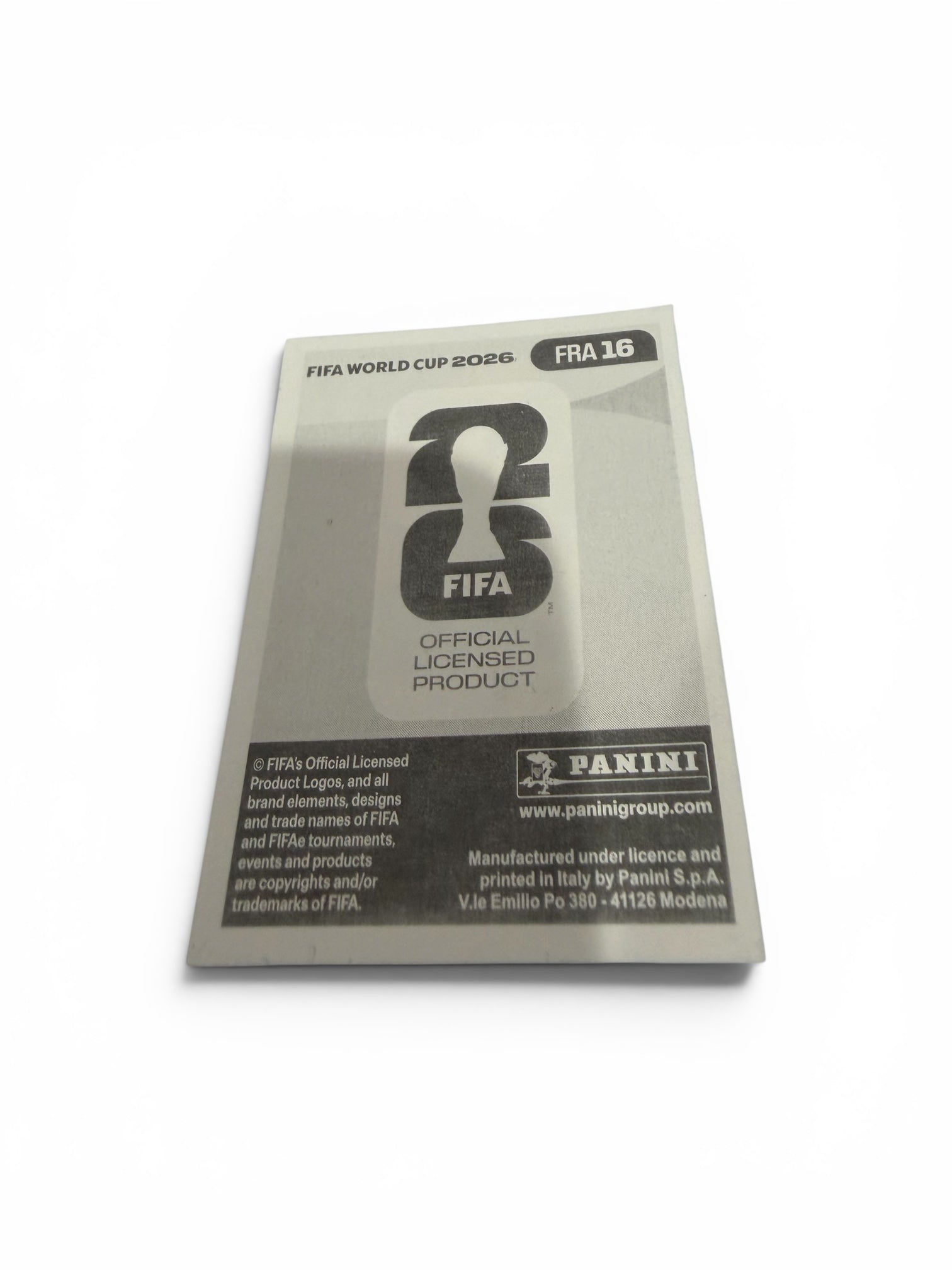 Bradley Barcola France National Team Sticker FRA16 | Official Panini FIFA World Cup 2026 Soccer Collectible