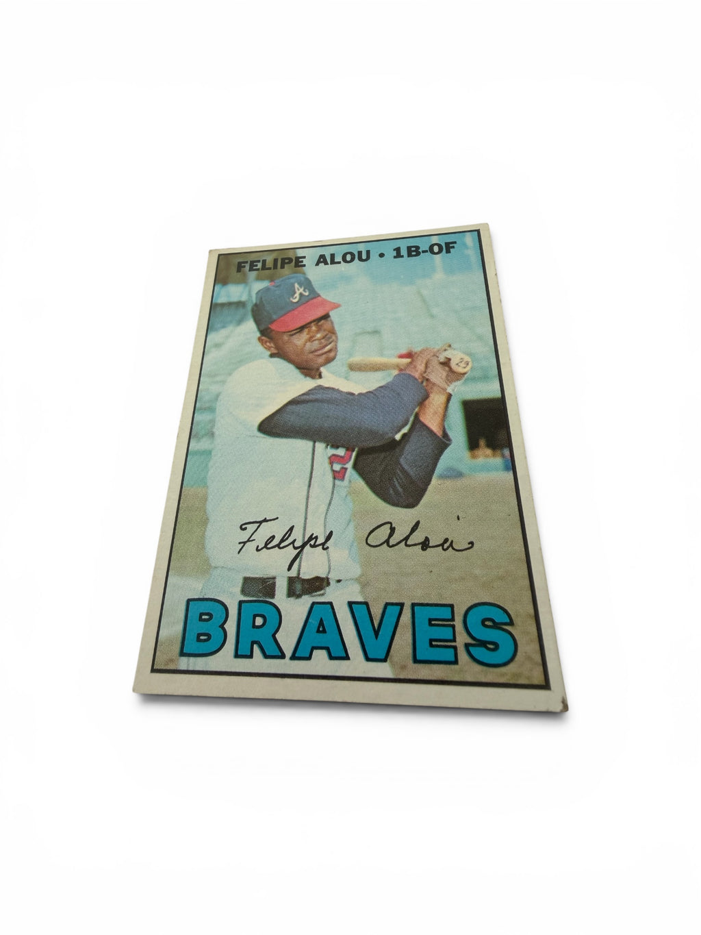 1967 Topps #530 Felipe Alou Atlanta Braves Vintage Baseball Card All-Star 1B/OF