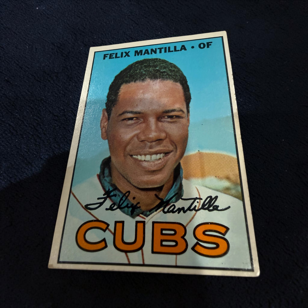 1967 Topps #524 Felix Mantilla Chicago Cubs Vintage Baseball Card Outfielder