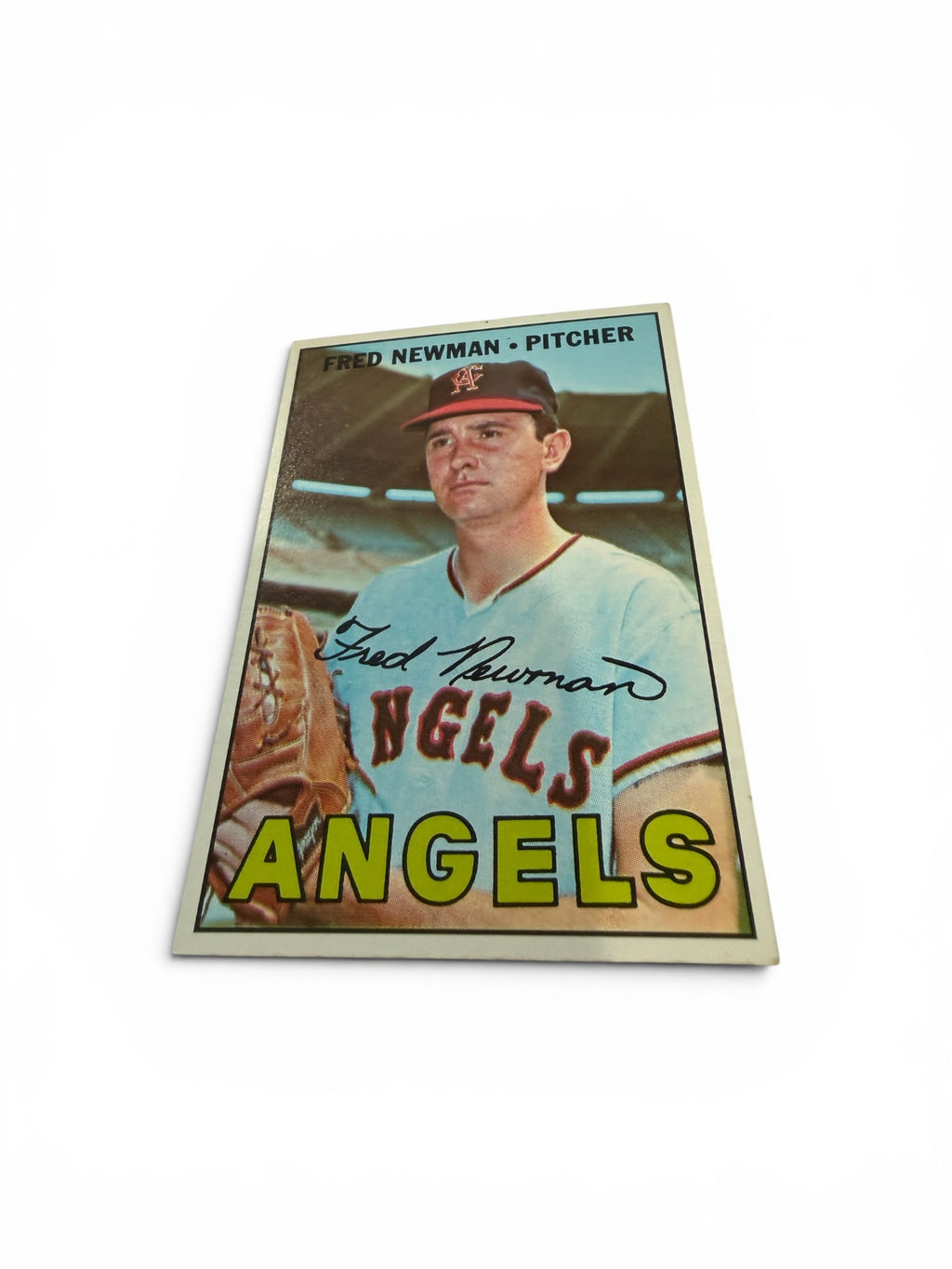 1967 Topps #451 Fred Newman California Angels Vintage Baseball Card Pitcher