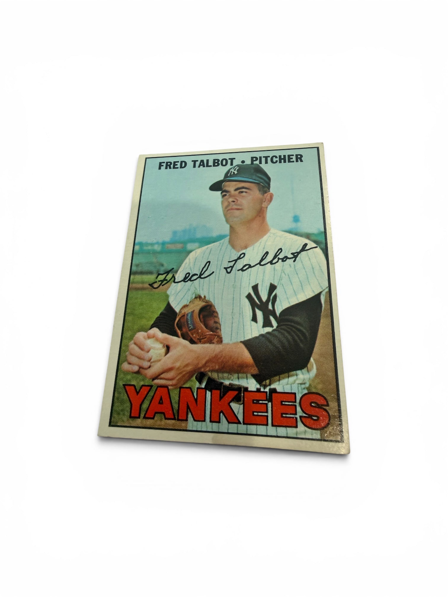1967 Topps #517 Fred Talbot New York Yankees Vintage Baseball Card