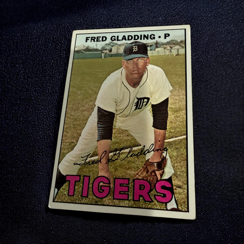 1967 Topps #192 Fred Gladding Detroit Tigers Vintage Baseball Card