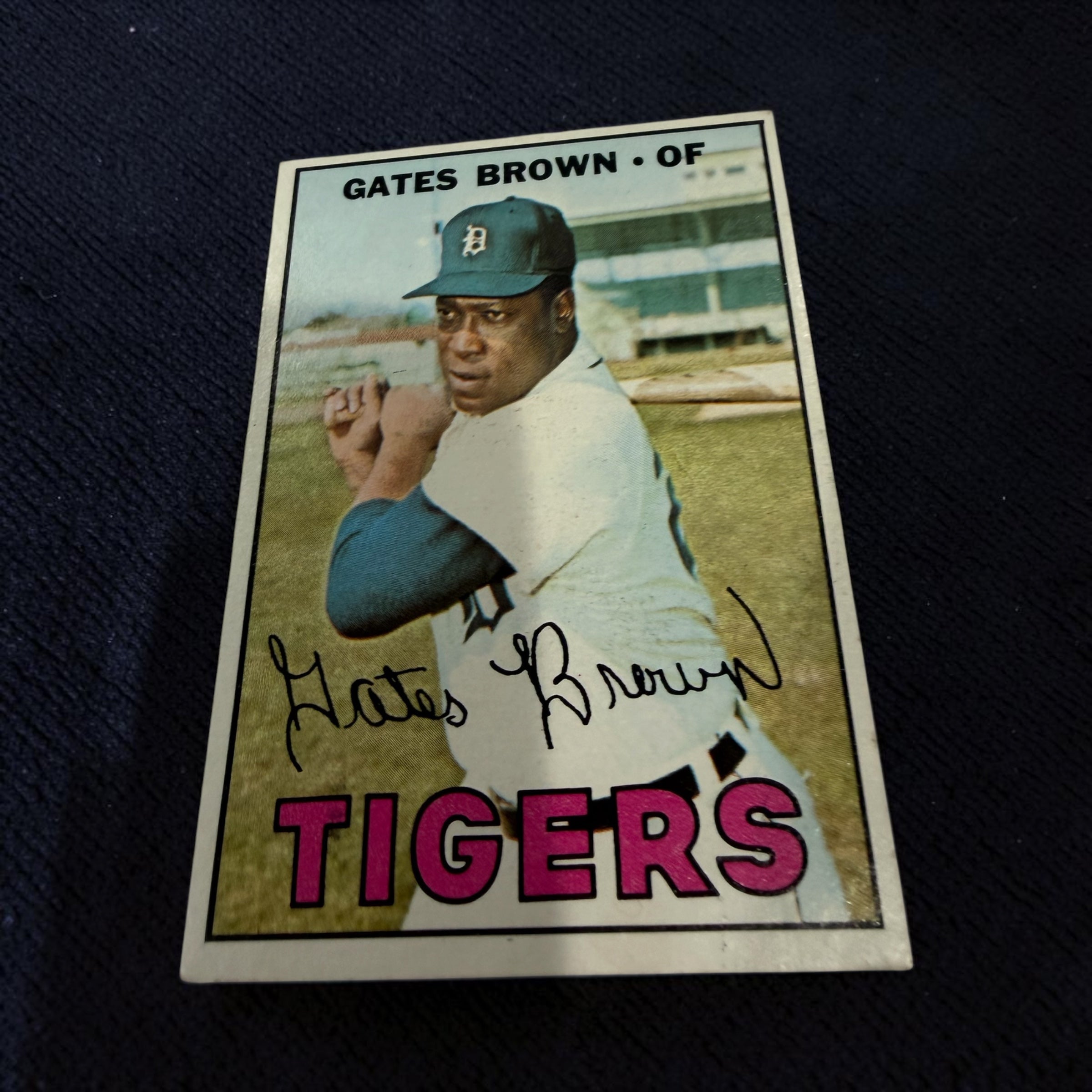 1967 Topps #134 Gates Brown Detroit Tigers Vintage Baseball Card MLB Original