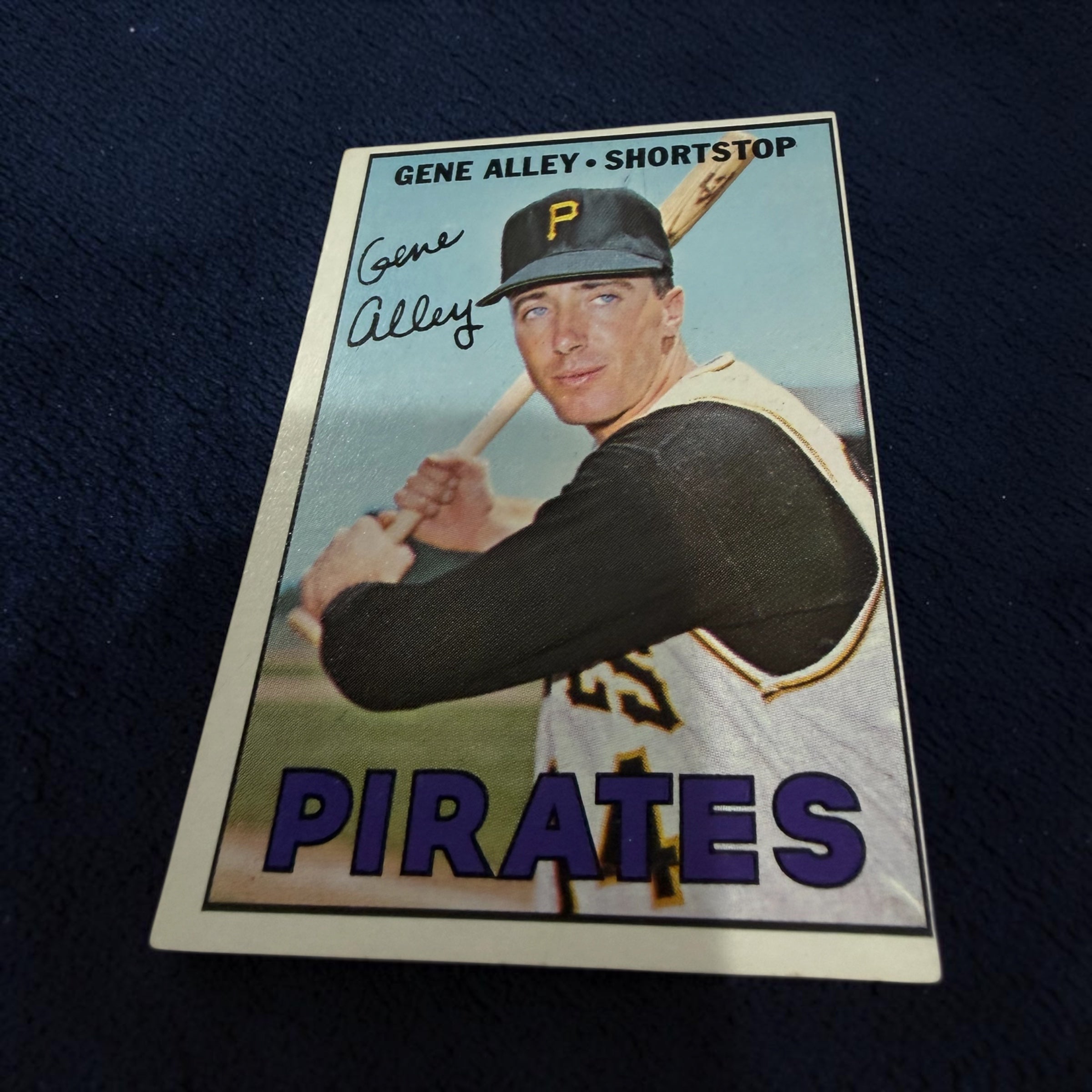 1967 Topps #283 Gene Alley Pittsburgh Pirates Vintage Baseball Card Gold Glove Shortstop