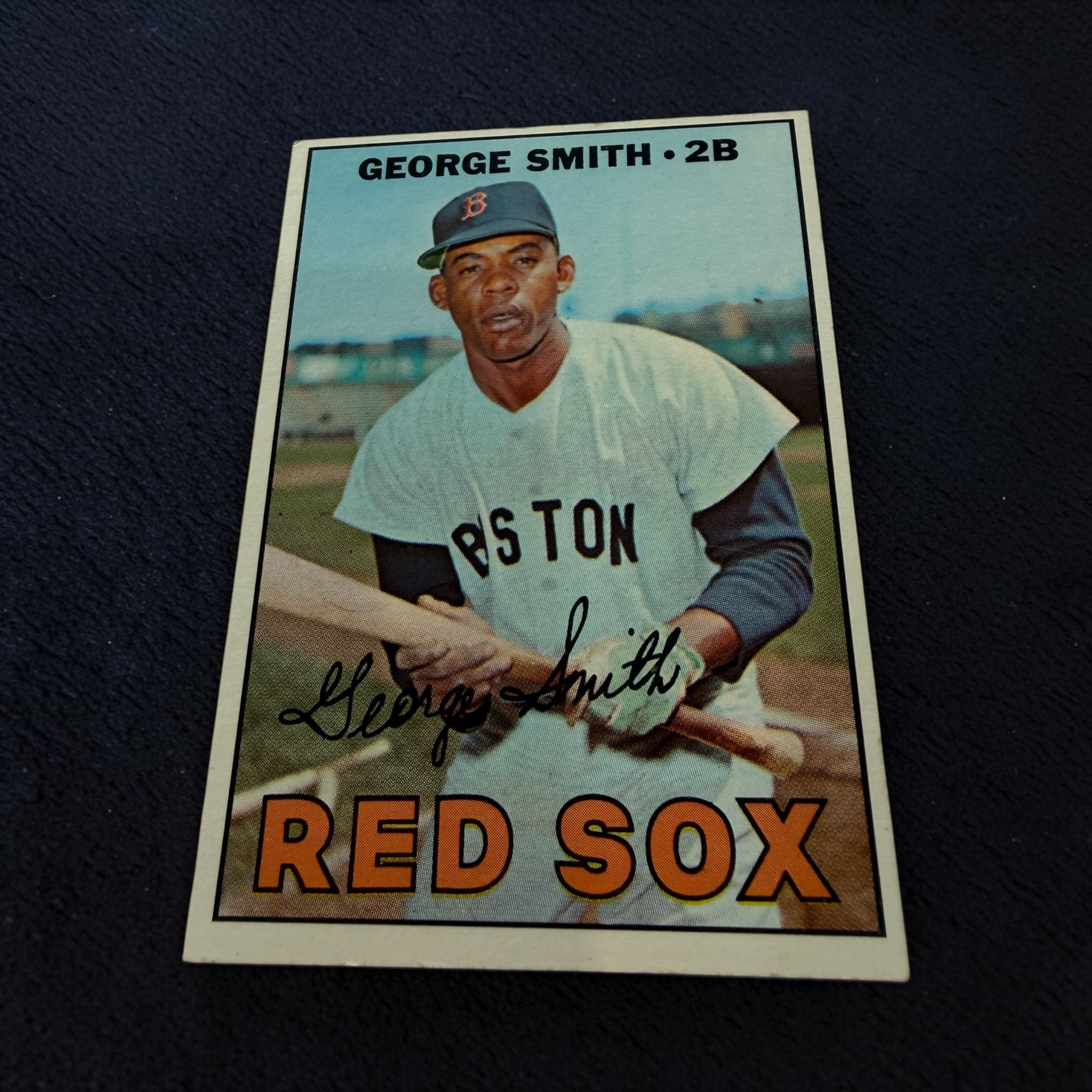 1967 Topps #444 George Smith Boston Red Sox Vintage Baseball Card MLB