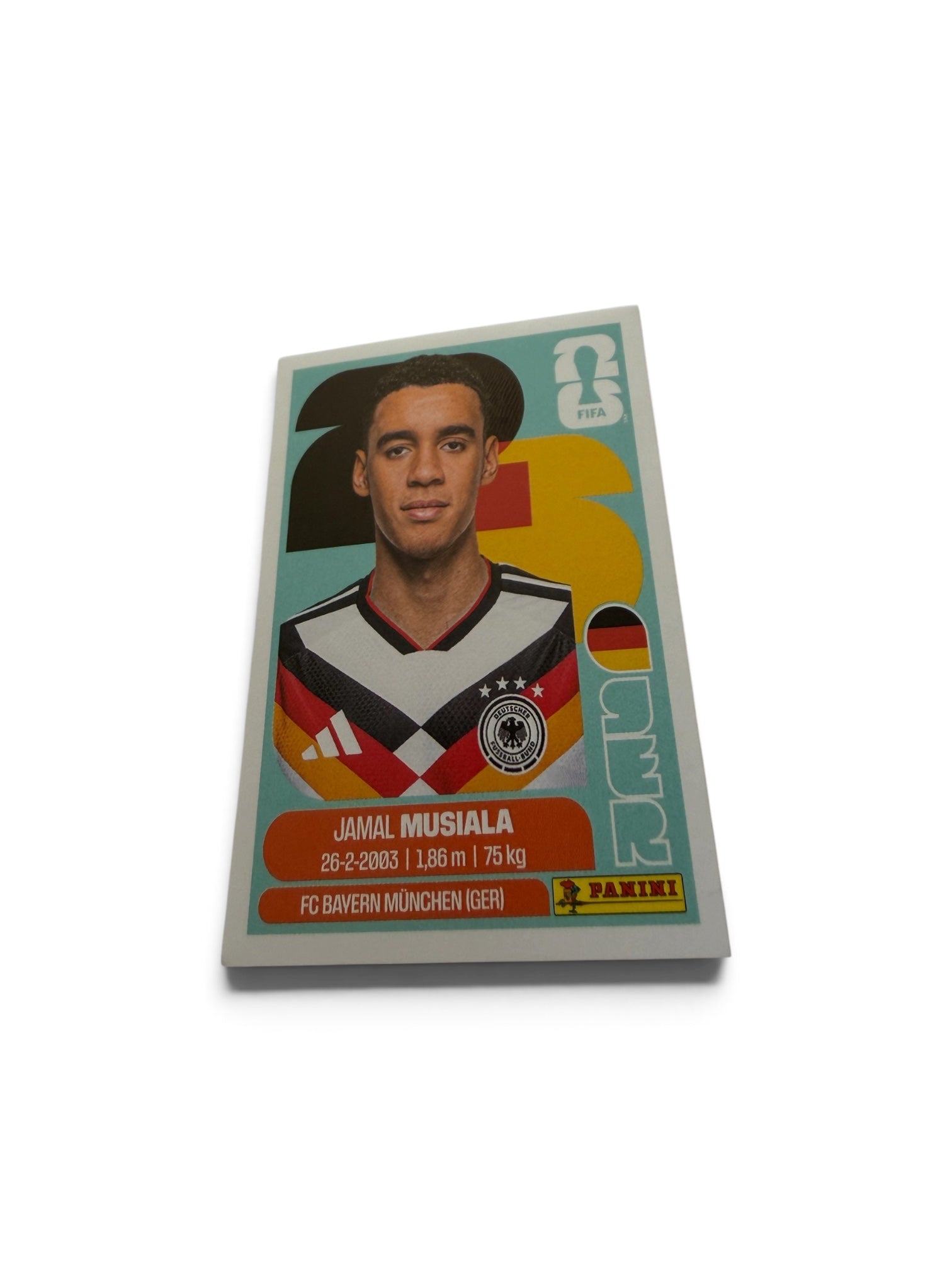 Jamal Musiala – Germany GER 15 | Panini FIFA World Cup 2026 Sticker