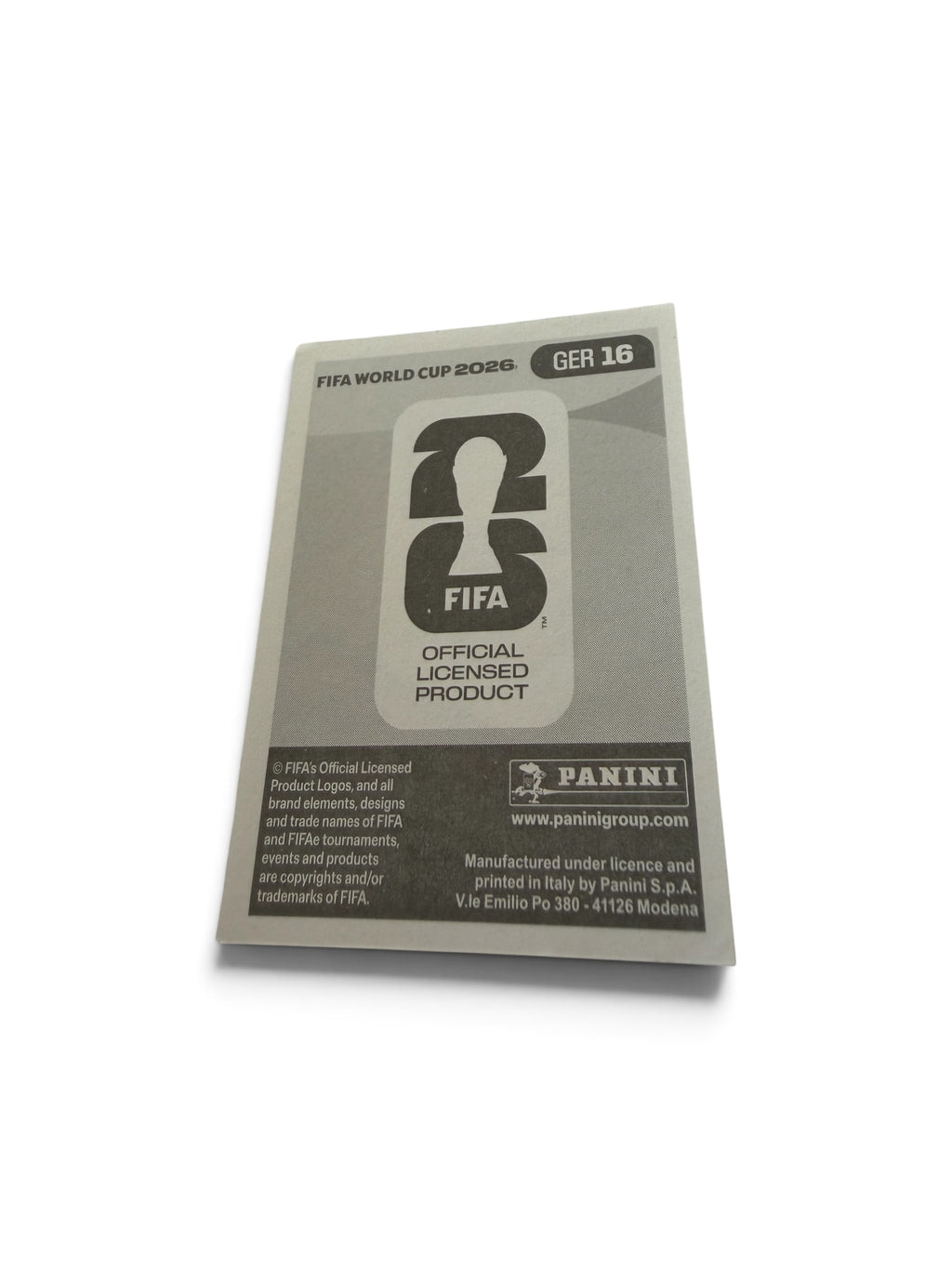 Serge Gnabry Germany GER 16 – Panini FIFA World Cup 2026 Sticker