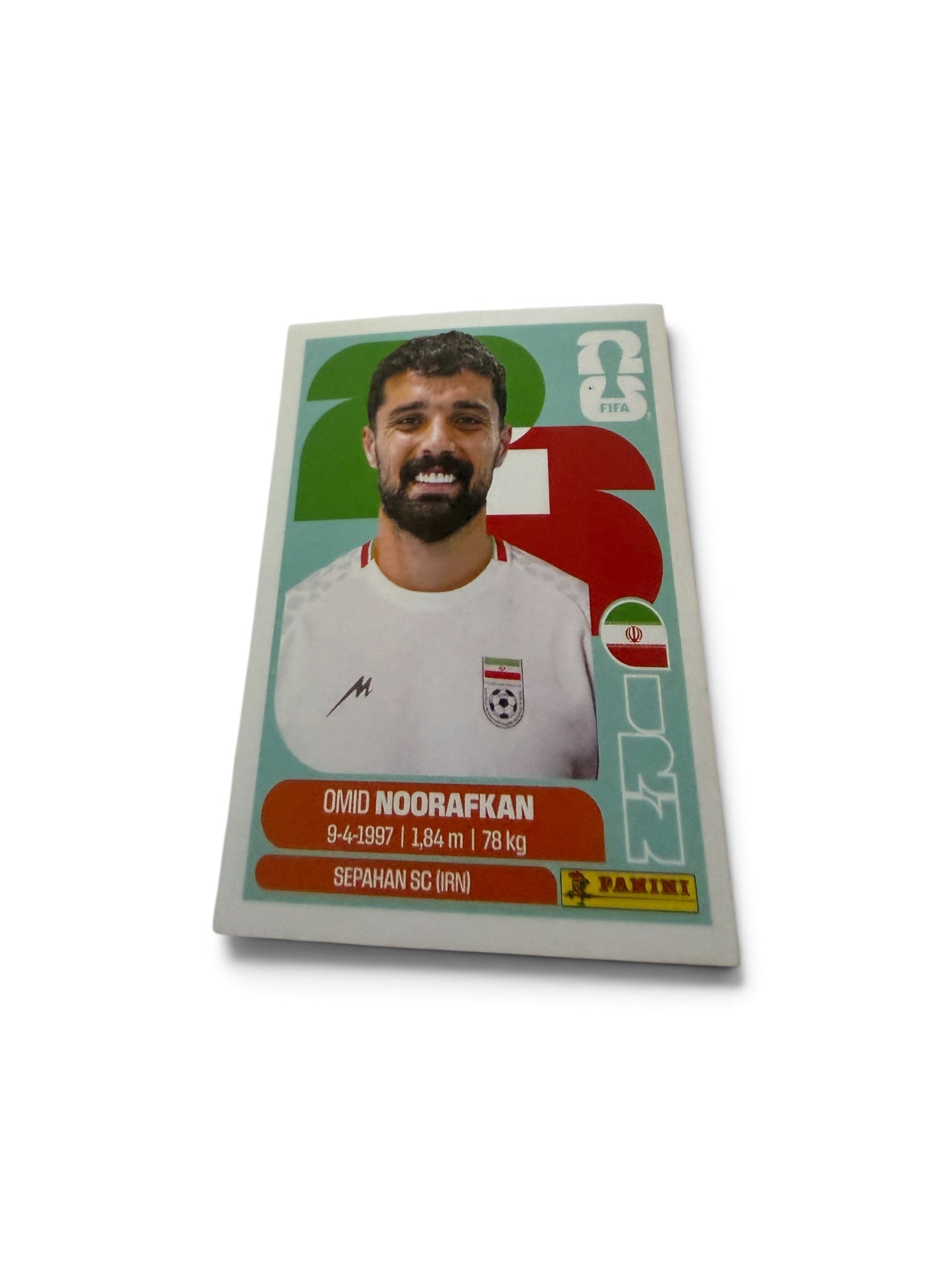 Omid Noorafkan IRN14 Iran National Team | Panini FIFA World Cup 2026 Official Sticker