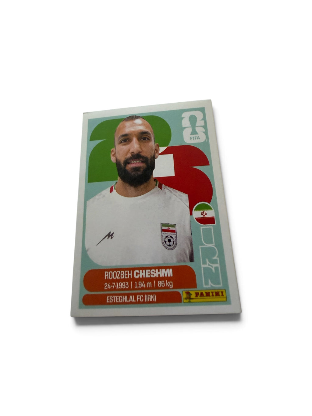 Roozbeh Cheshmi IRN15 Iran National Team | Panini FIFA World Cup 2026 Official Sticker