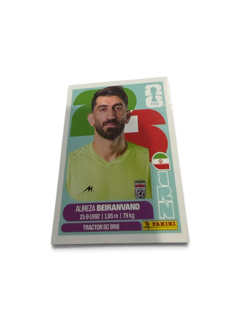 Alireza Beiranvand IRN2 | Panini FIFA World Cup 2026 Official Sticker | Iran Goalkeeper | Team Melli