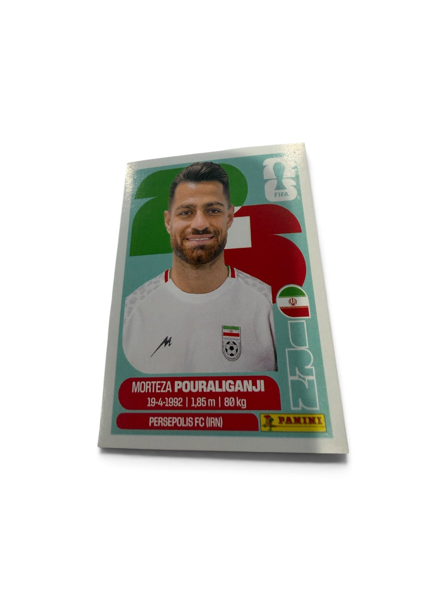 Morteza Pouraliganji IRN3 | Panini FIFA World Cup 2026 Official Sticker | Iran National Team