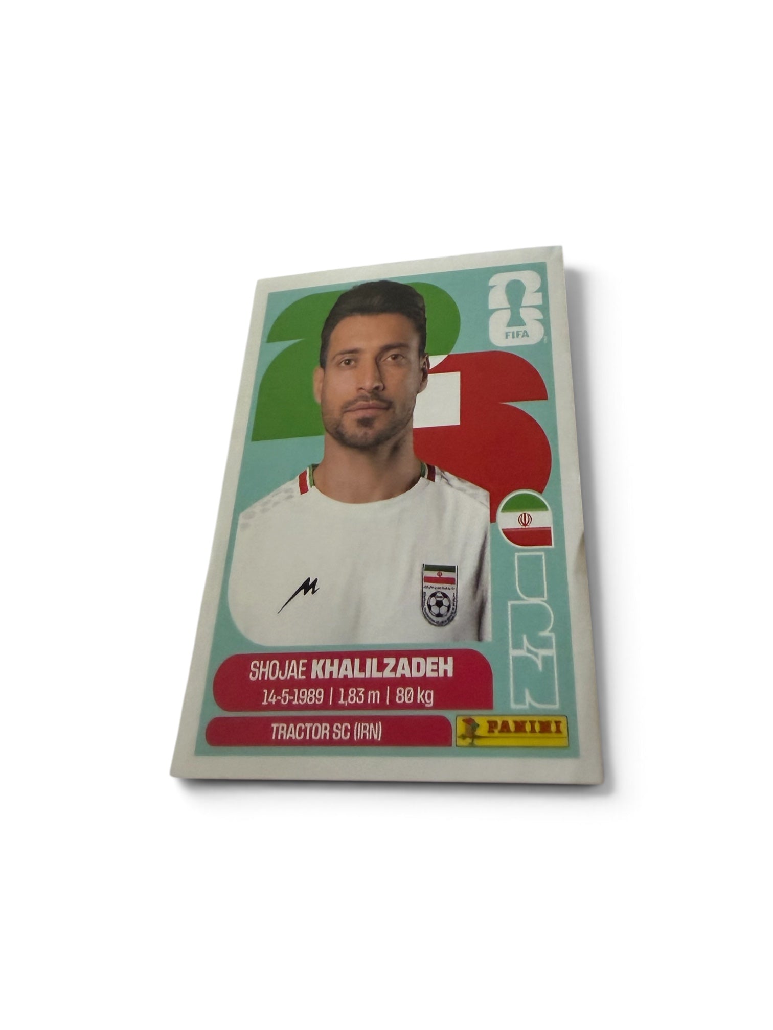 Shojae Khalilzadeh IRN6 | Panini FIFA World Cup 2026 Official Sticker | Iran Team Melli
