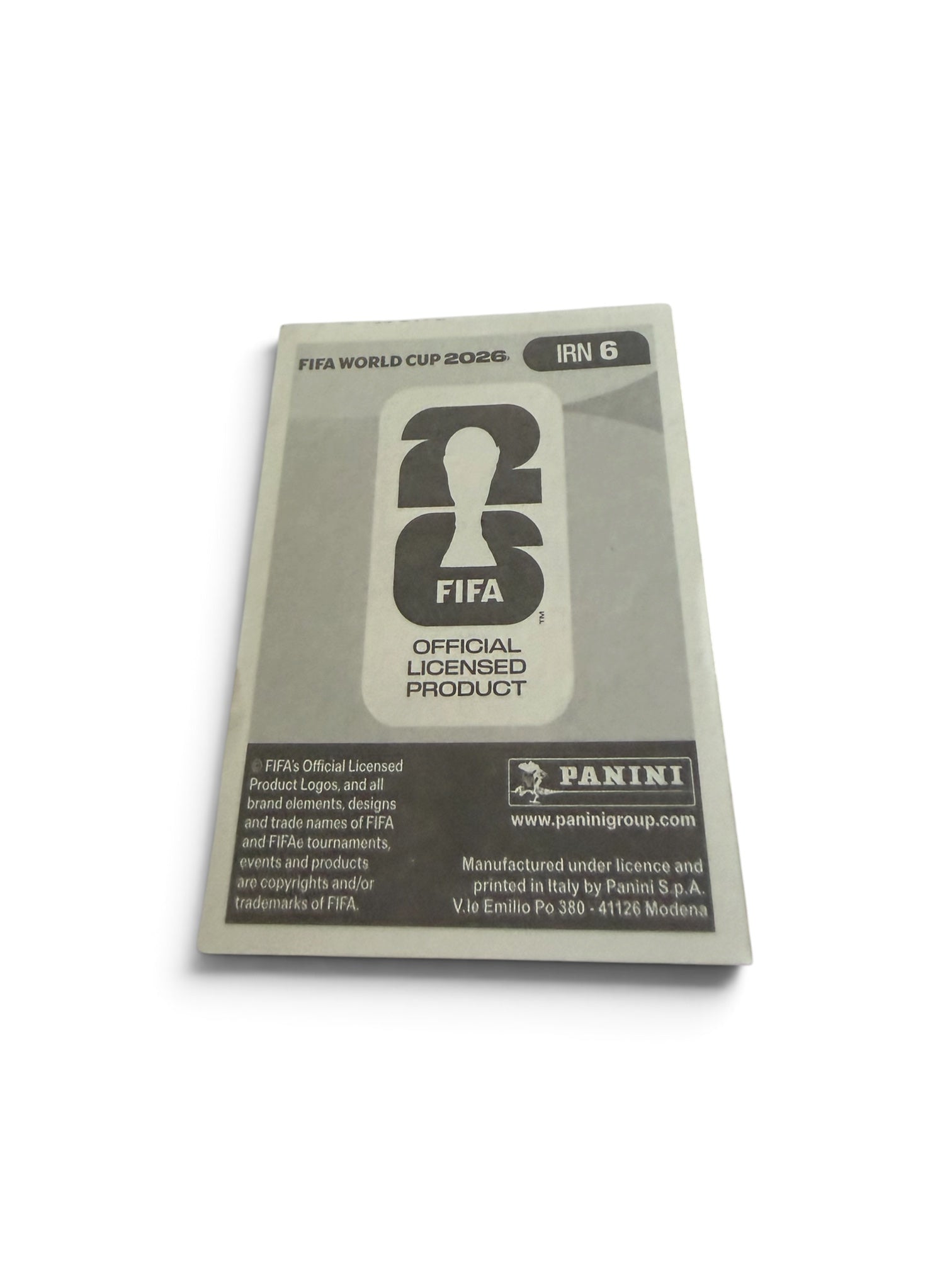 Shojae Khalilzadeh IRN6 | Panini FIFA World Cup 2026 Official Sticker | Iran Team Melli