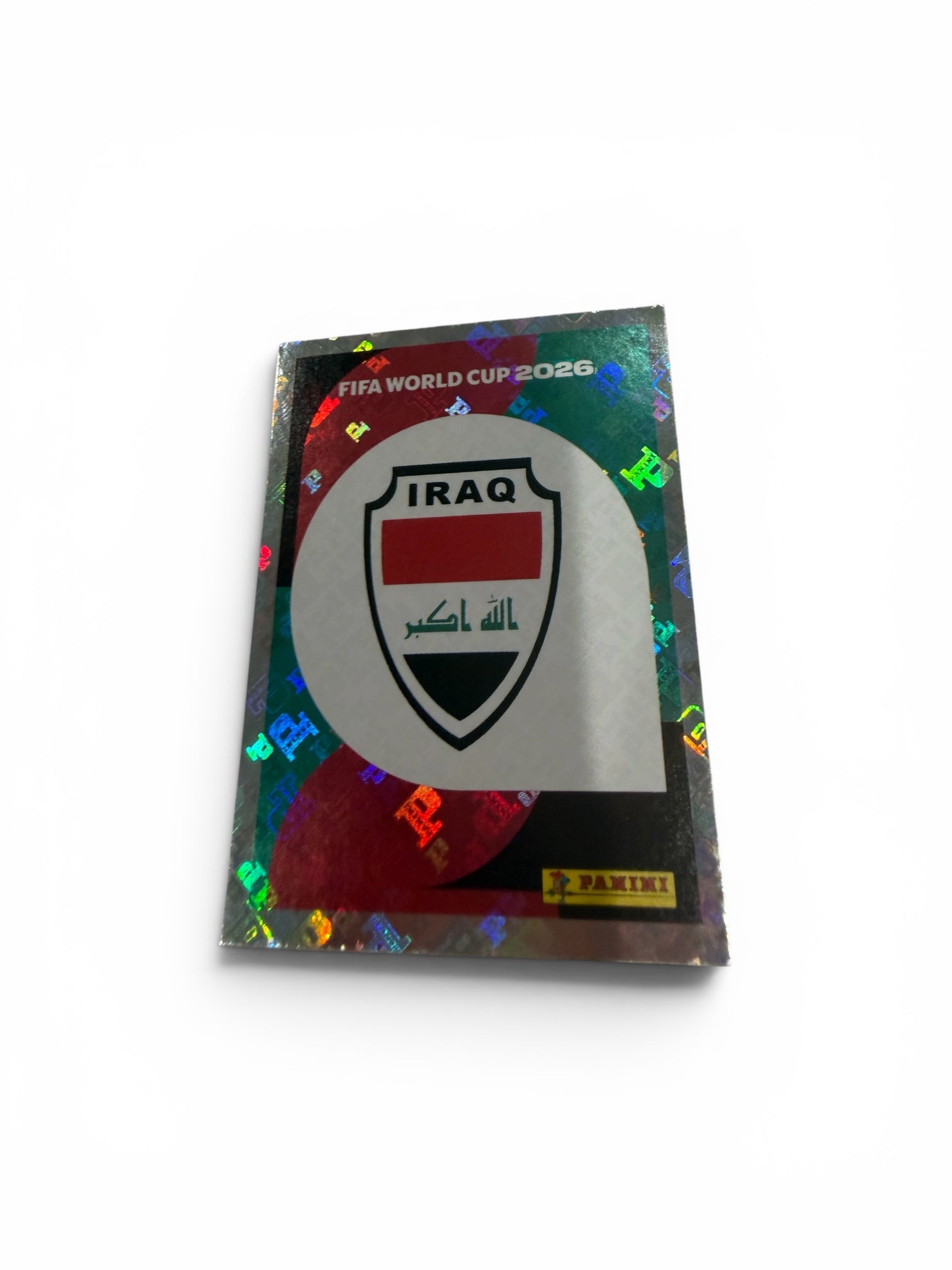2026 Panini FIFA World Cup Iraq Team Logo Holographic Foil IRQ 1 Sticker | Official Panini
