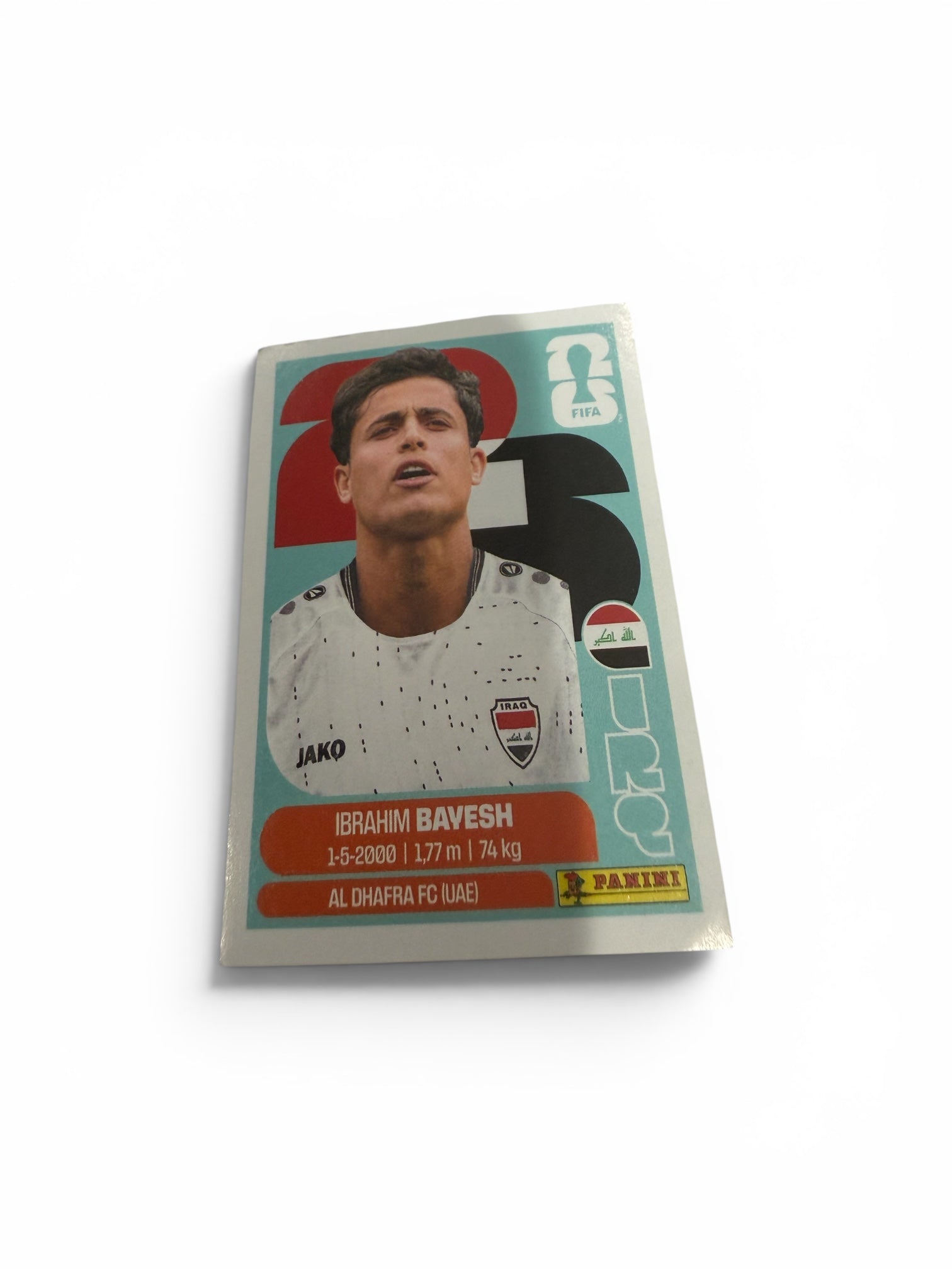 2026 Panini FIFA World Cup Ibrahim Bayesh Iraq IRQ 11 Sticker | Al Dhafra FC