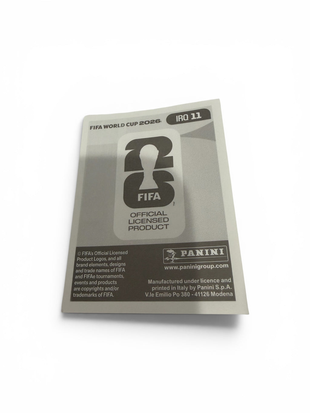 2026 Panini FIFA World Cup Ibrahim Bayesh Iraq IRQ 11 Sticker | Al Dhafra FC