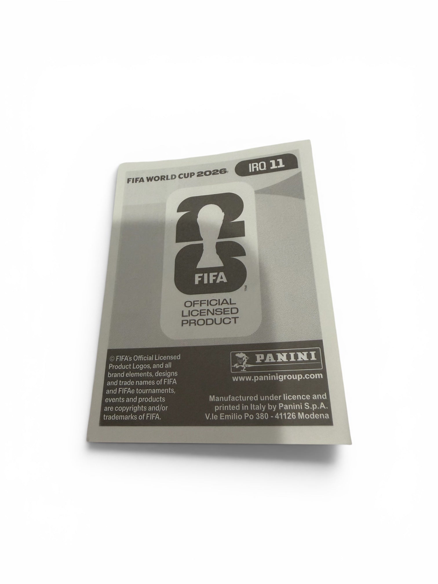 2026 Panini FIFA World Cup Ibrahim Bayesh Iraq IRQ 11 Sticker | Al Dhafra FC