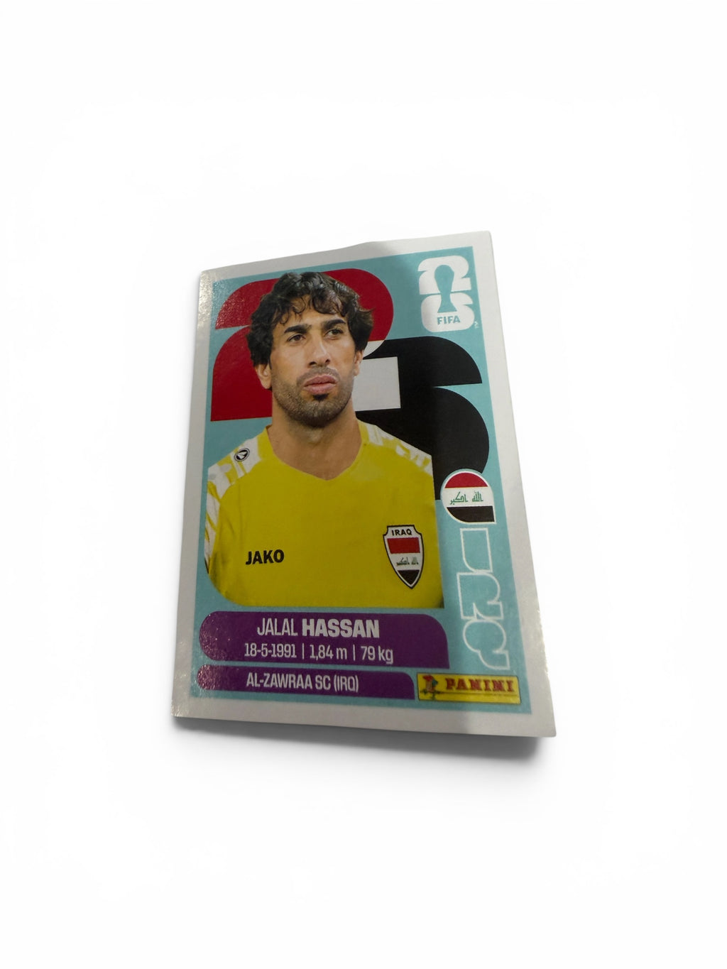 2026 Panini FIFA World Cup Jalal Hassan Iraq IRQ 2 Sticker | Al-Zawraa SC